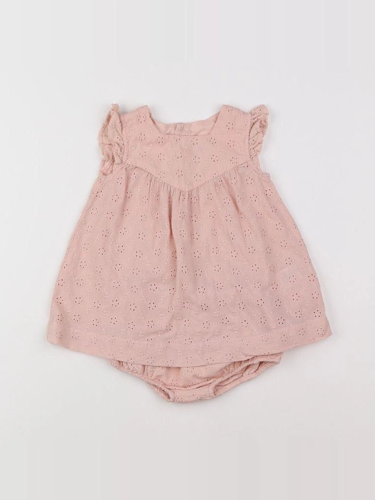 Petit Bateau - robe rose - 3 mois