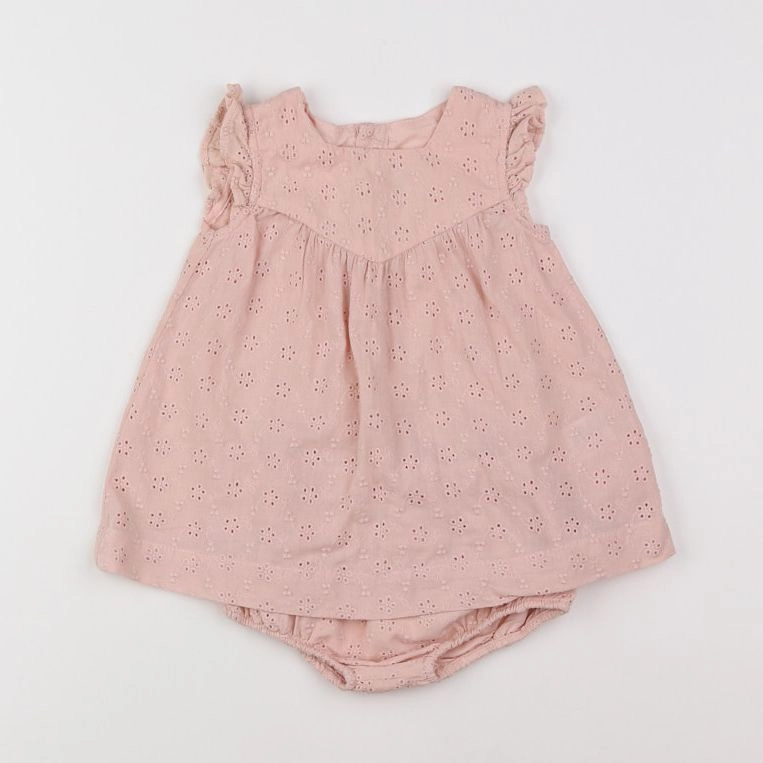 Petit Bateau - robe rose - 3 mois