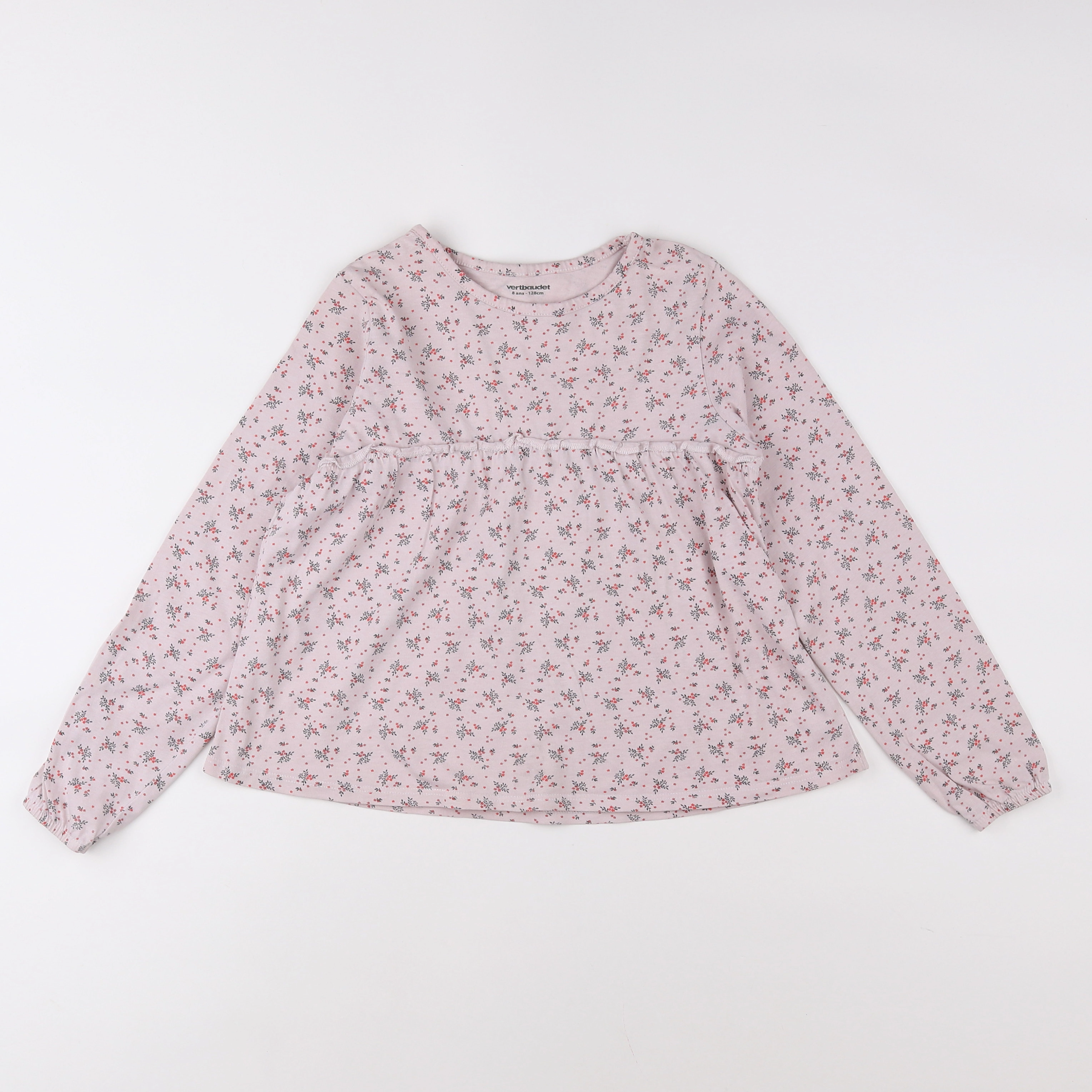 Vertbaudet - tee-shirt rose, multicolore - 8 ans
