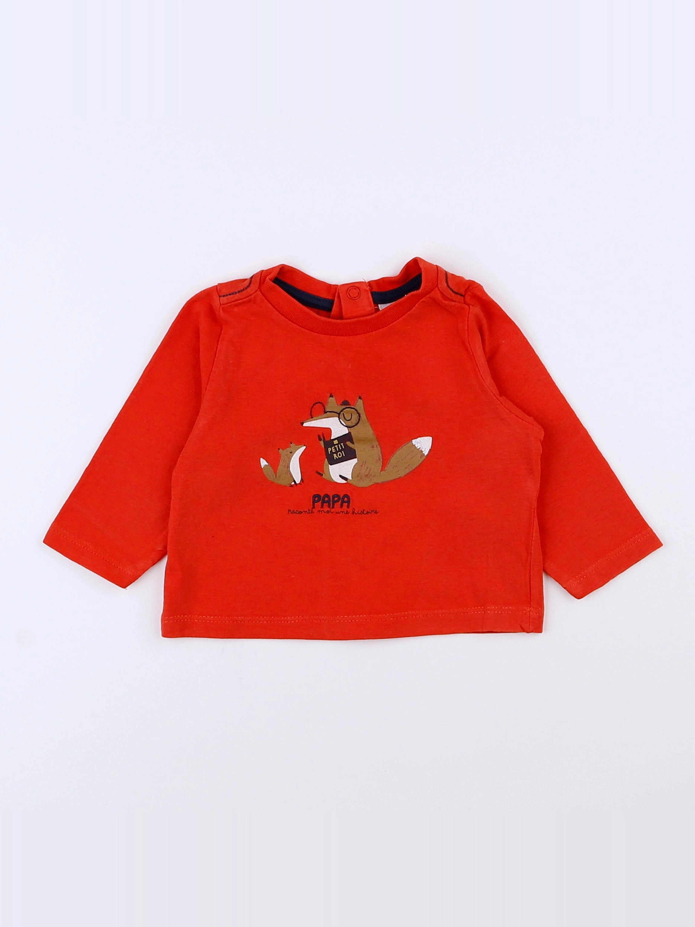 Tape à l'oeil - tee-shirt rouge - 3 mois