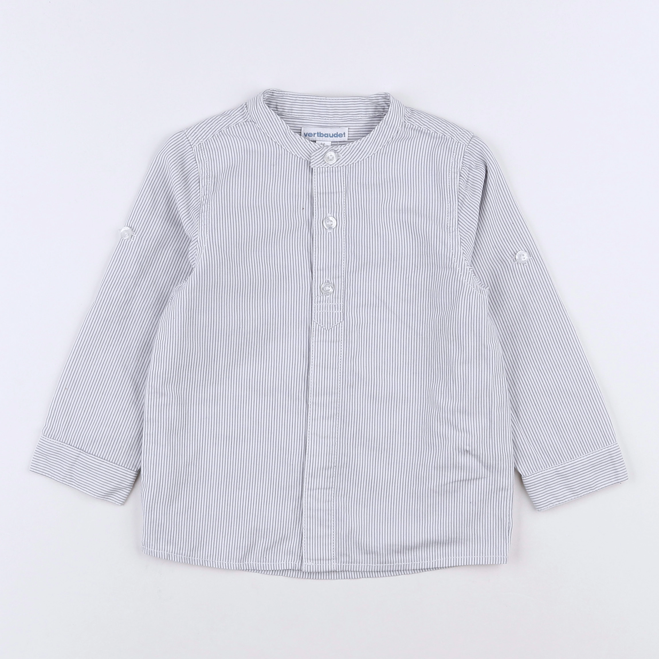 Vertbaudet - chemise gris - 2 ans