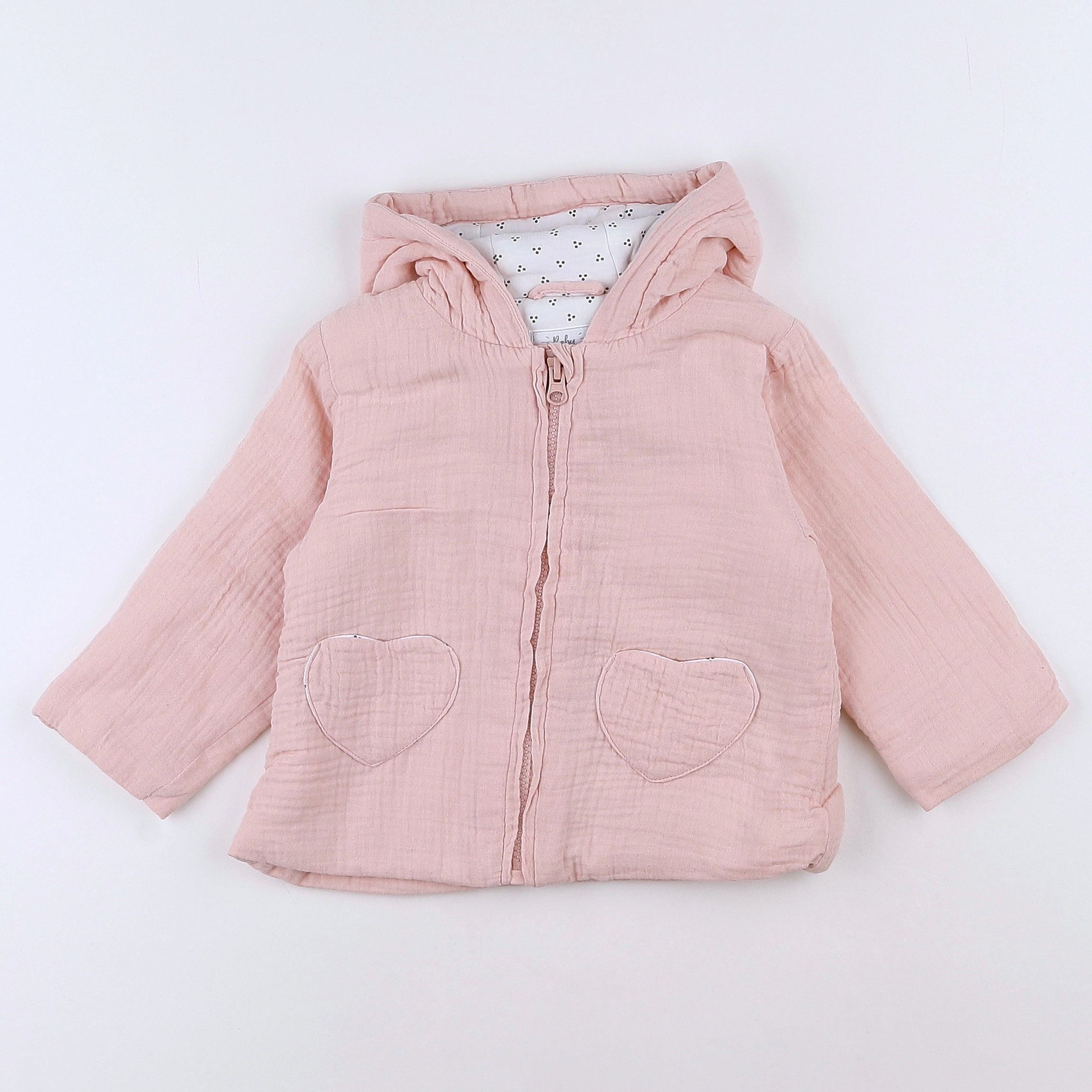 Vertbaudet - veste rose - 12 mois
