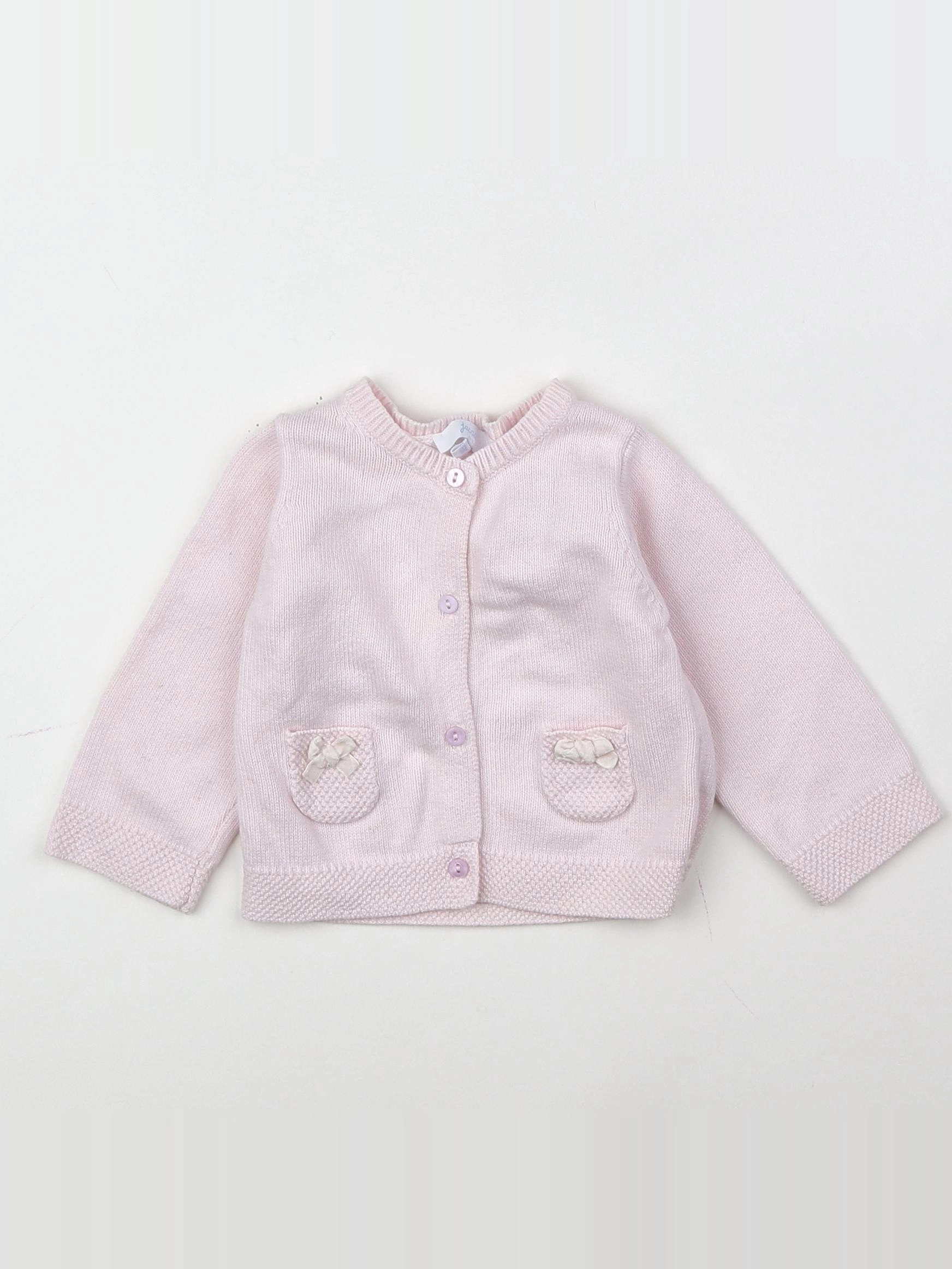 Jacadi - gilet rose - 6 mois