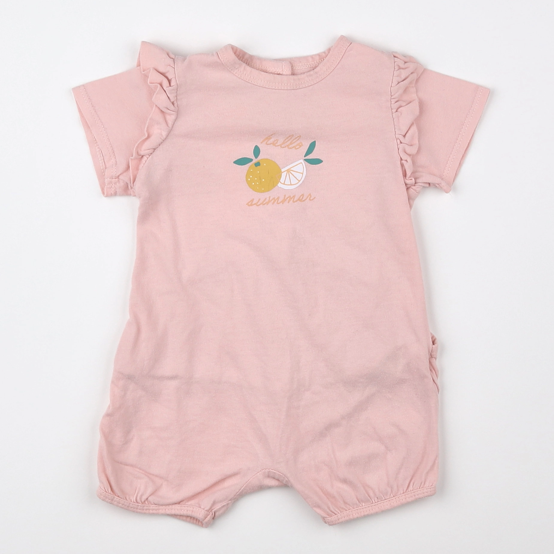 Vertbaudet - combinaison rose - 9 mois