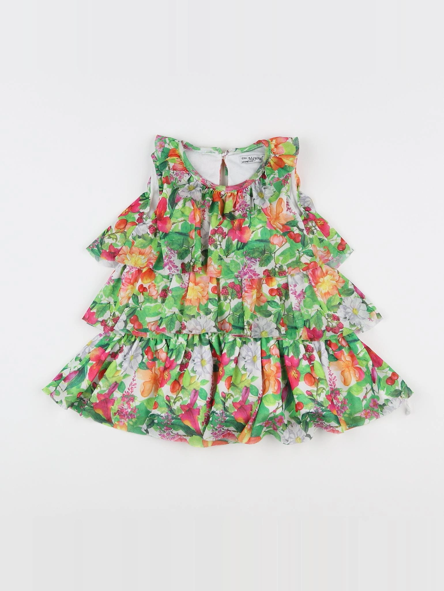 Mayoral - robe multicolore - 12 mois