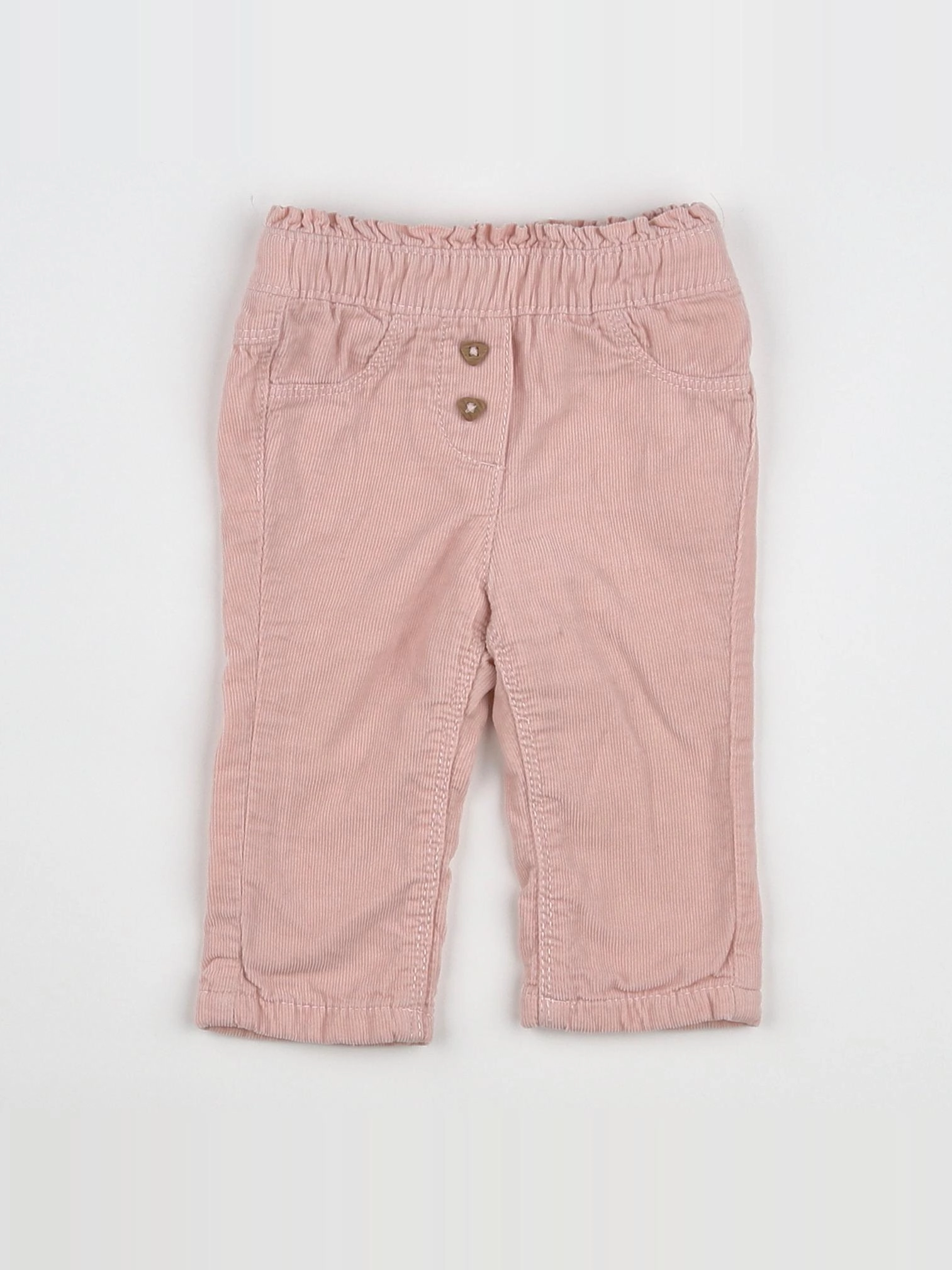 Tape à l'oeil - pantalon doublé rose - 3 mois