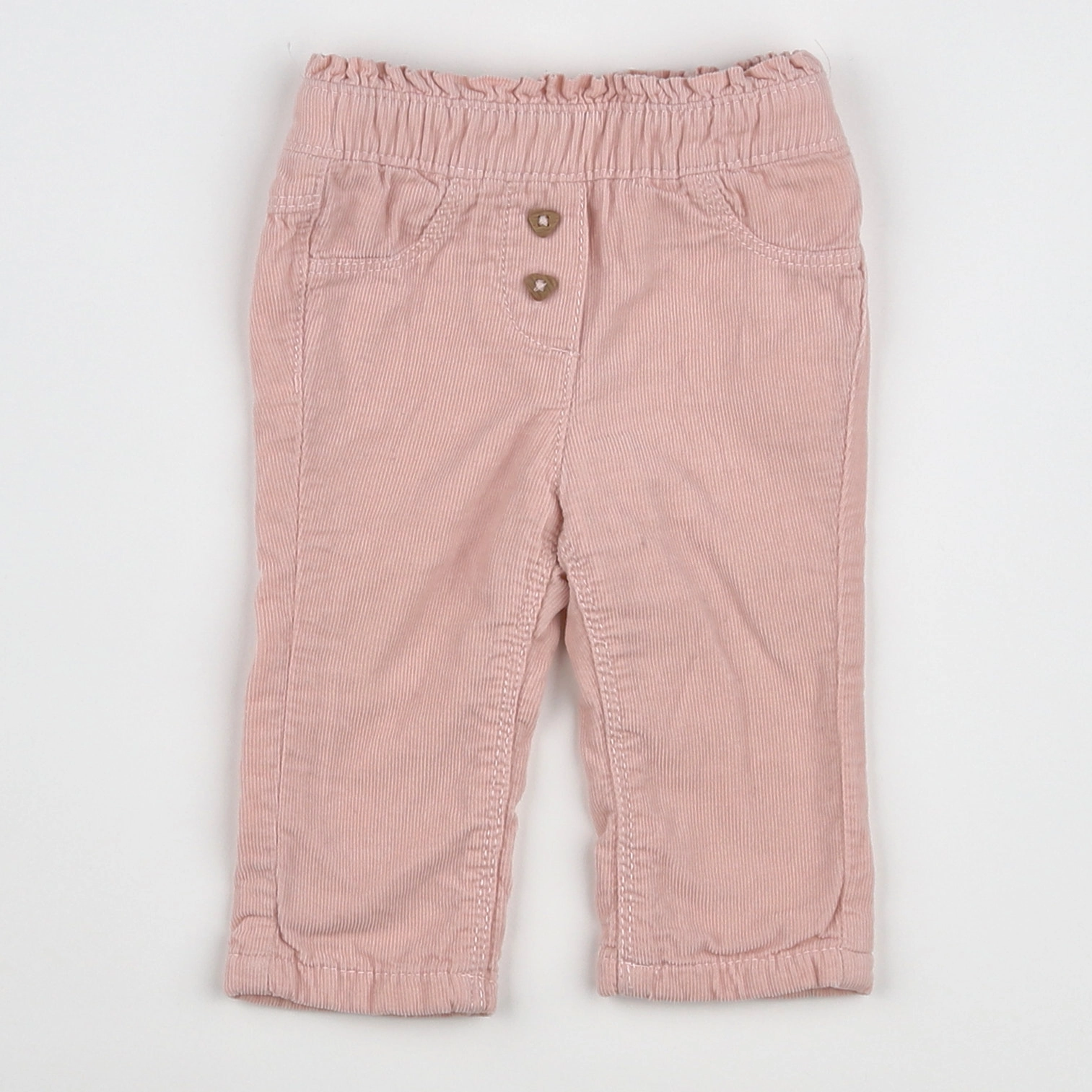 Tape à l'oeil - pantalon doublé rose - 3 mois