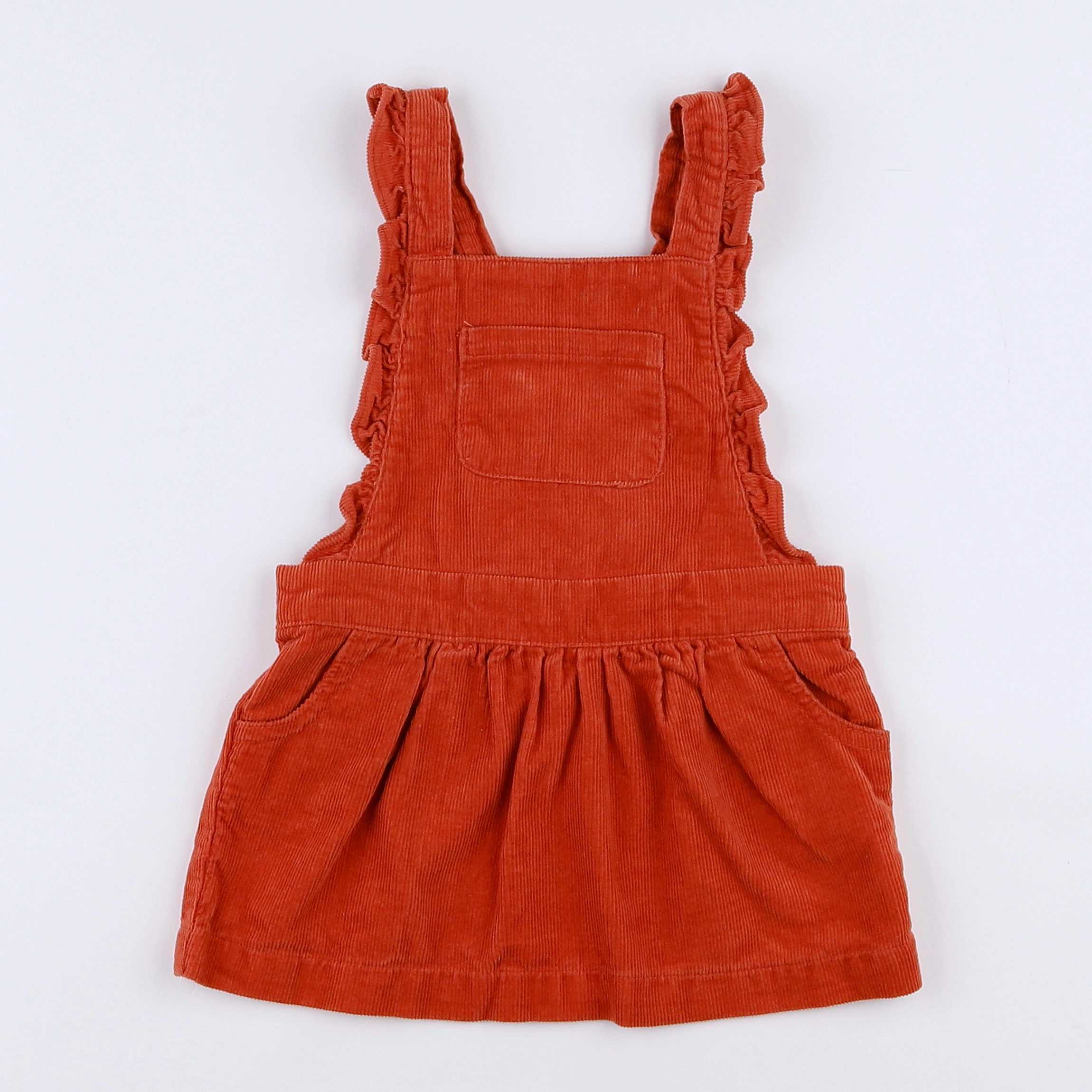 Vertbaudet - robe orange - 18 mois