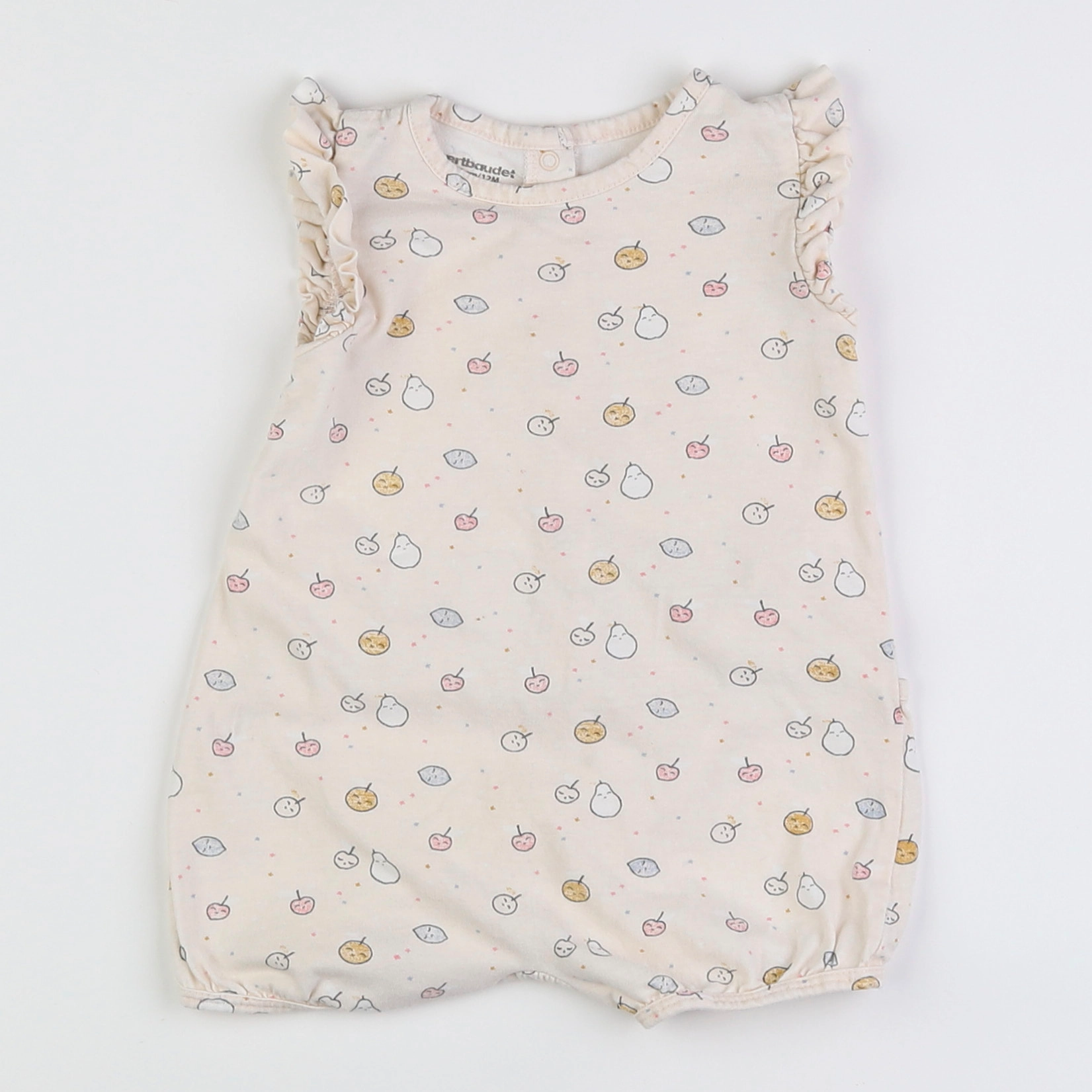 Vertbaudet - pyjama coton beige - 12 mois