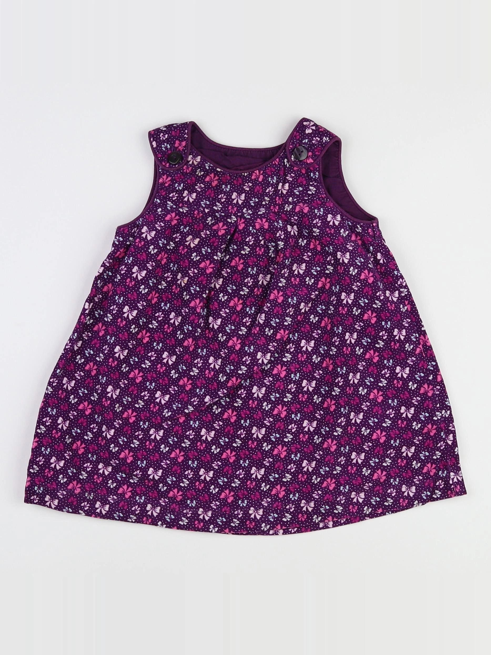 H&M - robe violet - 12/18 mois