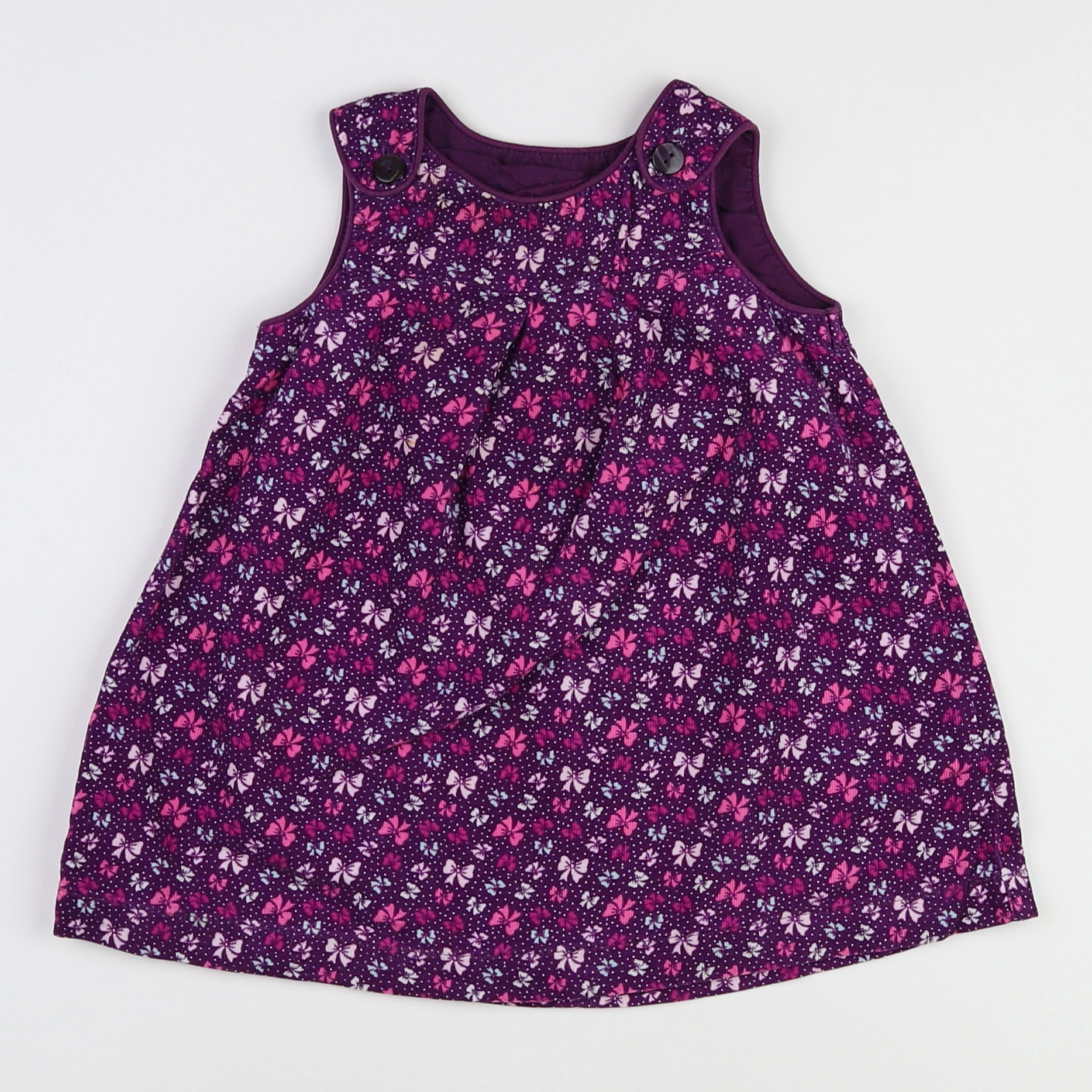 H&M - robe violet - 12/18 mois