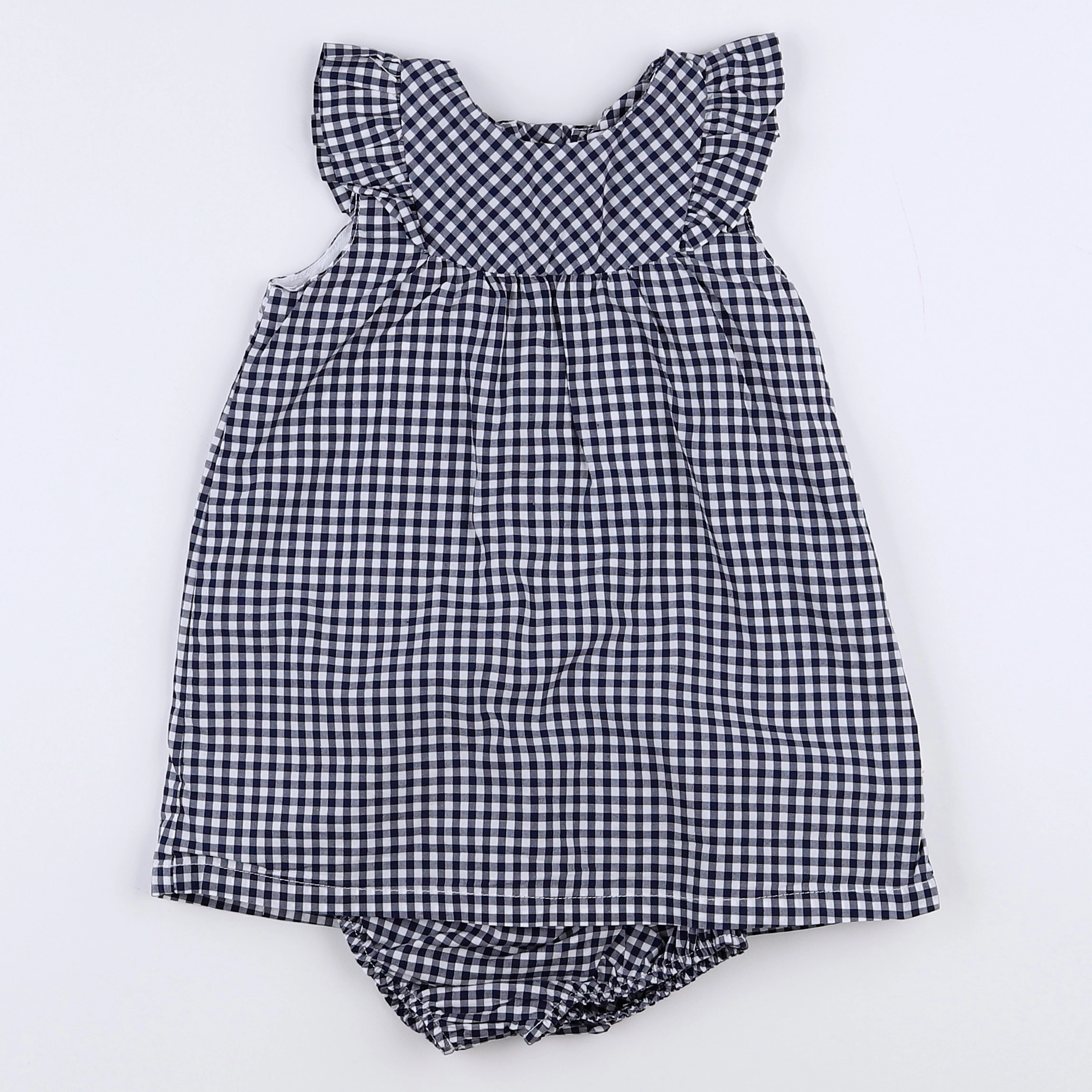 Cadet Rousselle - robe blanc, bleu - 12 mois