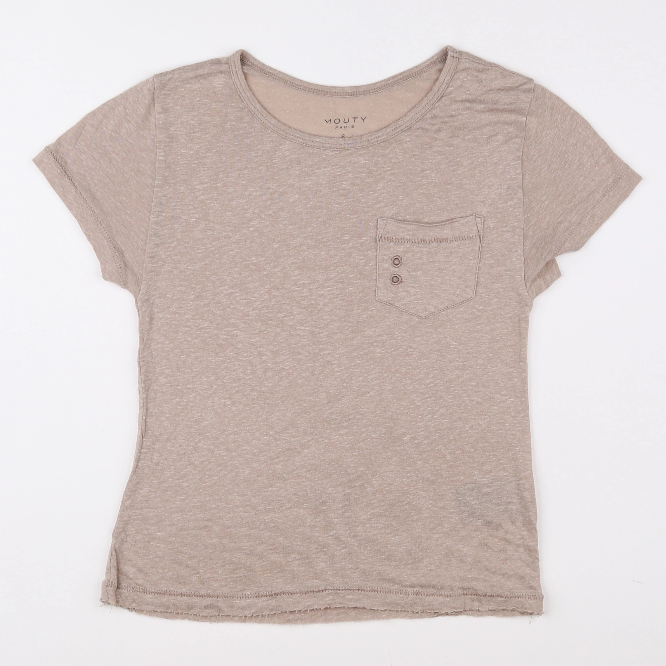 Mouty - tee-shirt beige - 6 ans