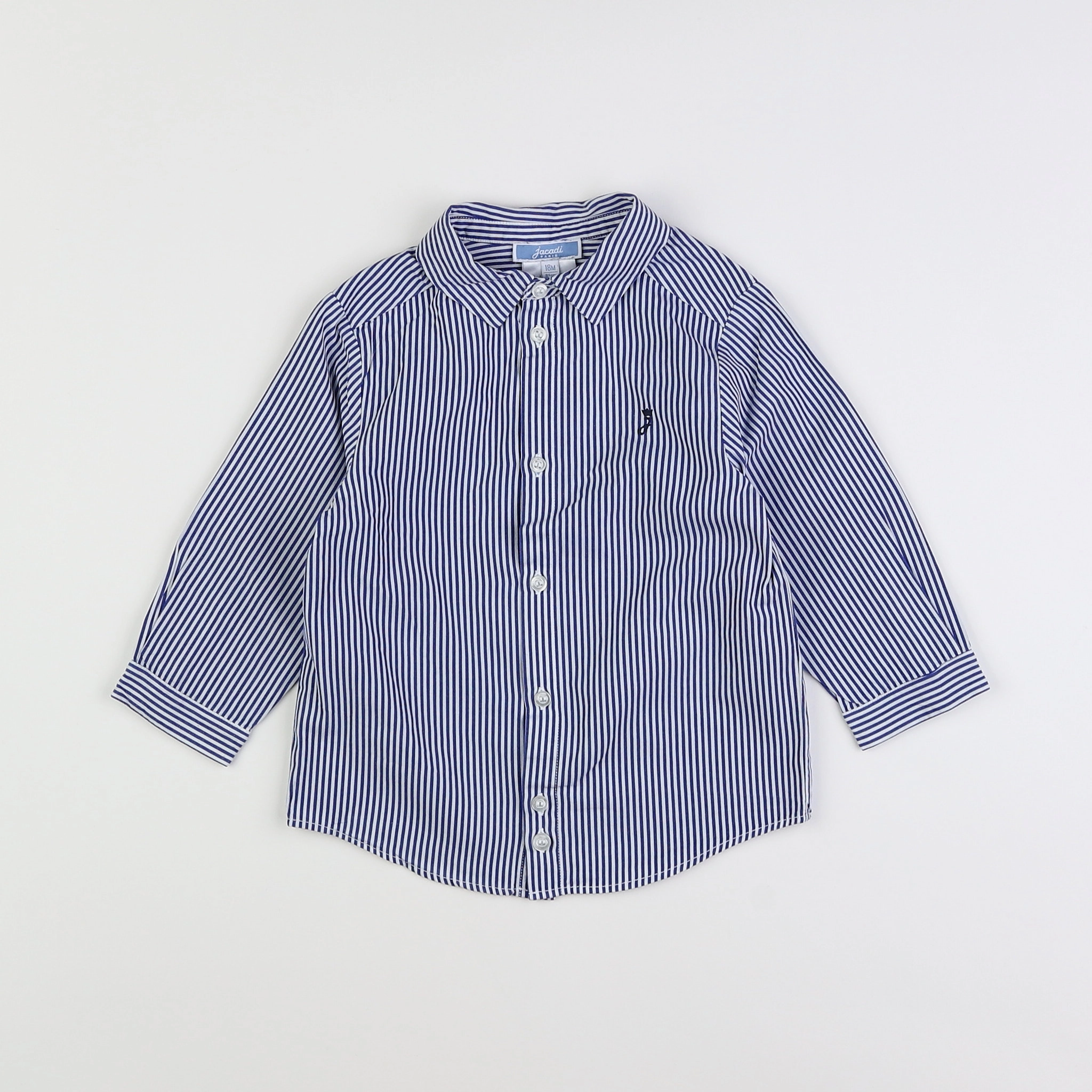 Jacadi - chemise bleu, blanc - 18 mois