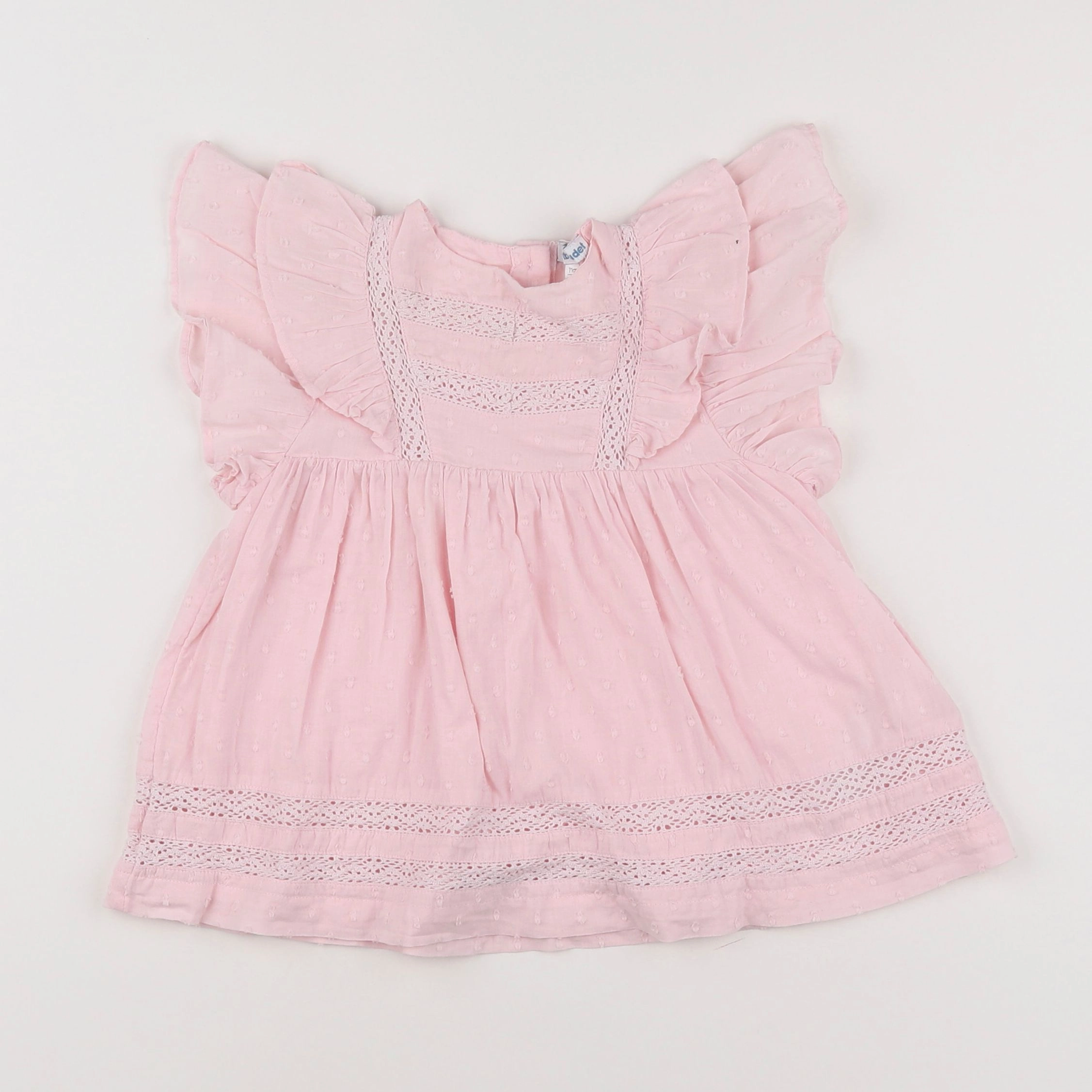 Vertbaudet - blouse rose - 9 mois