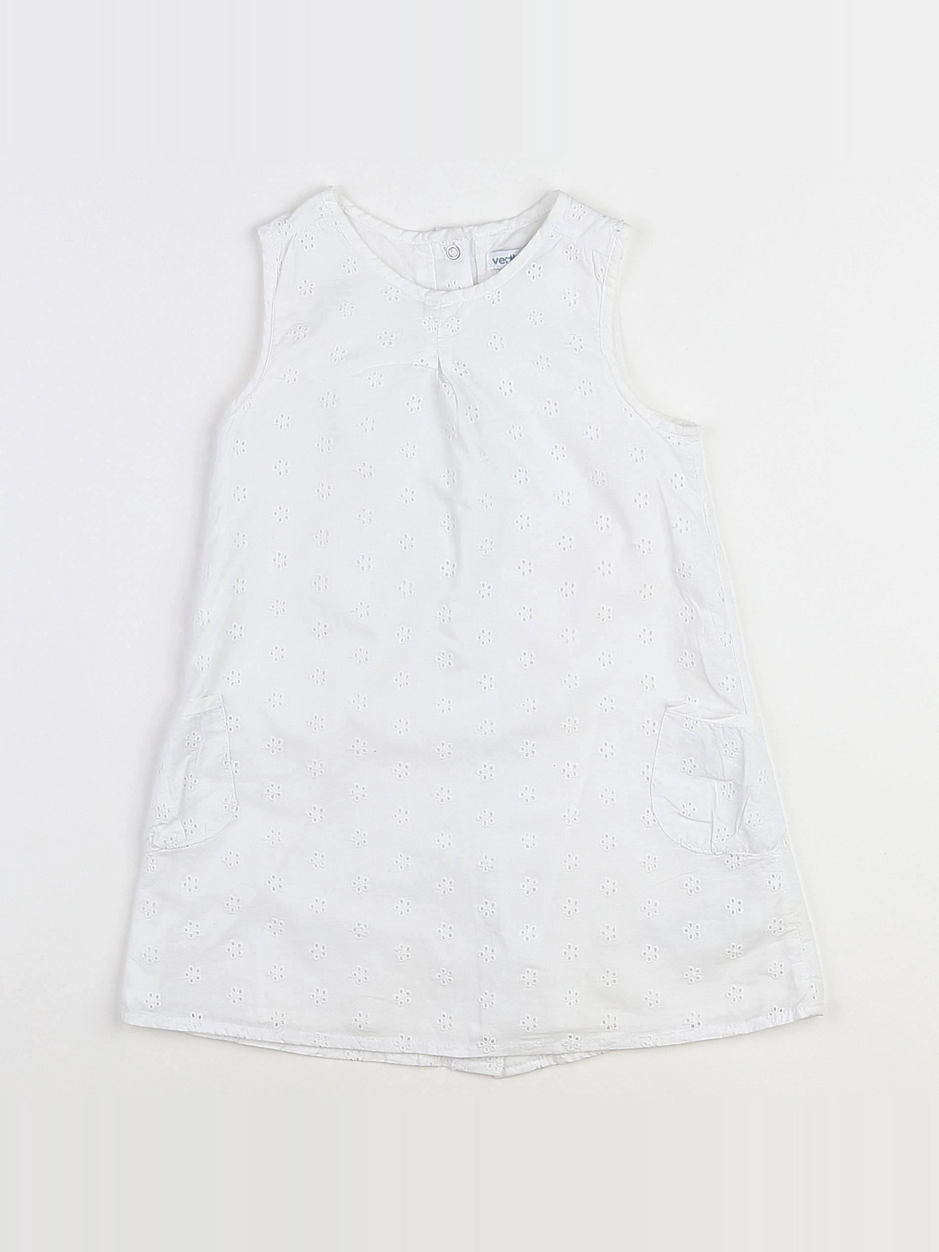 Vertbaudet - robe blanc - 3 ans