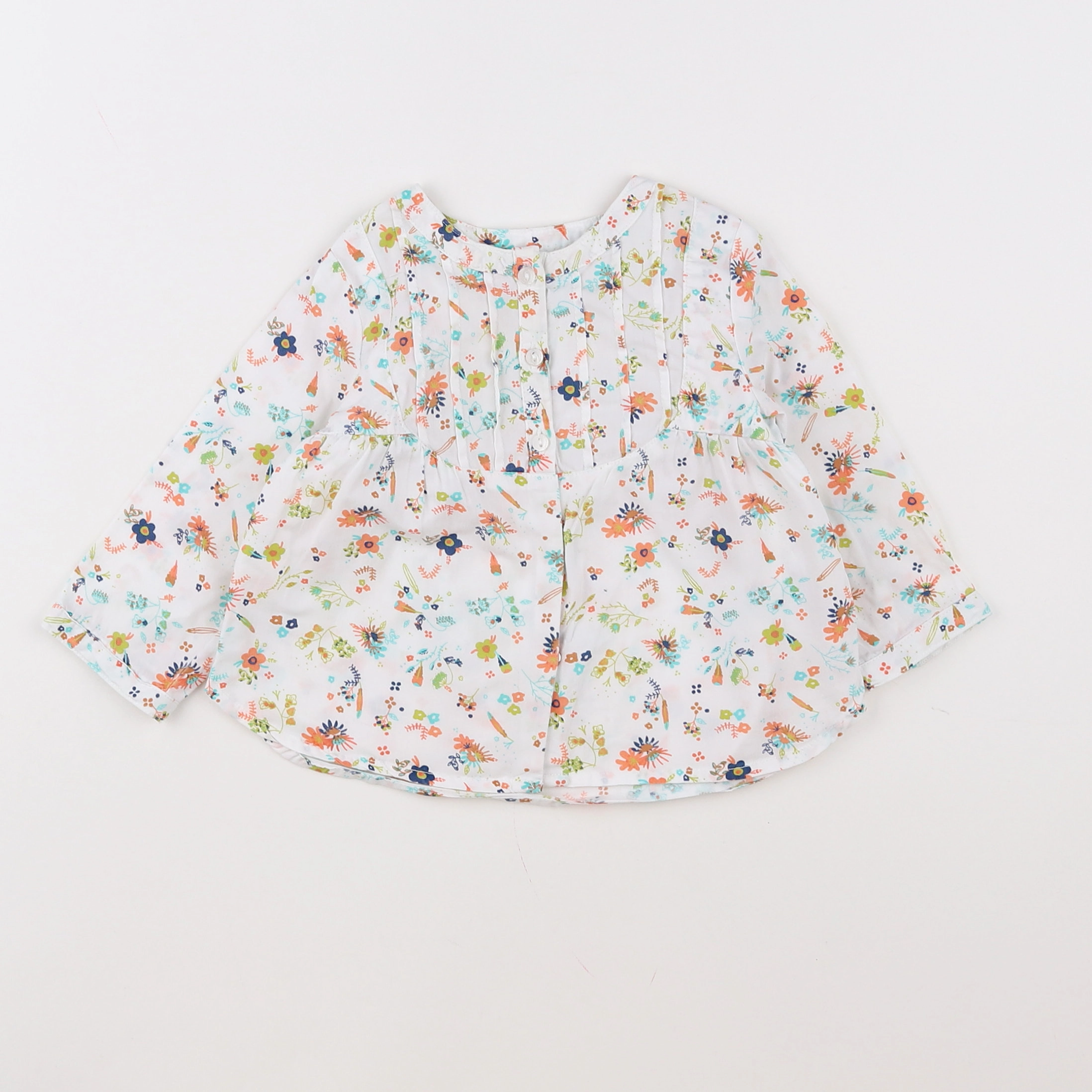 Vertbaudet - blouse multicolore - 9 mois
