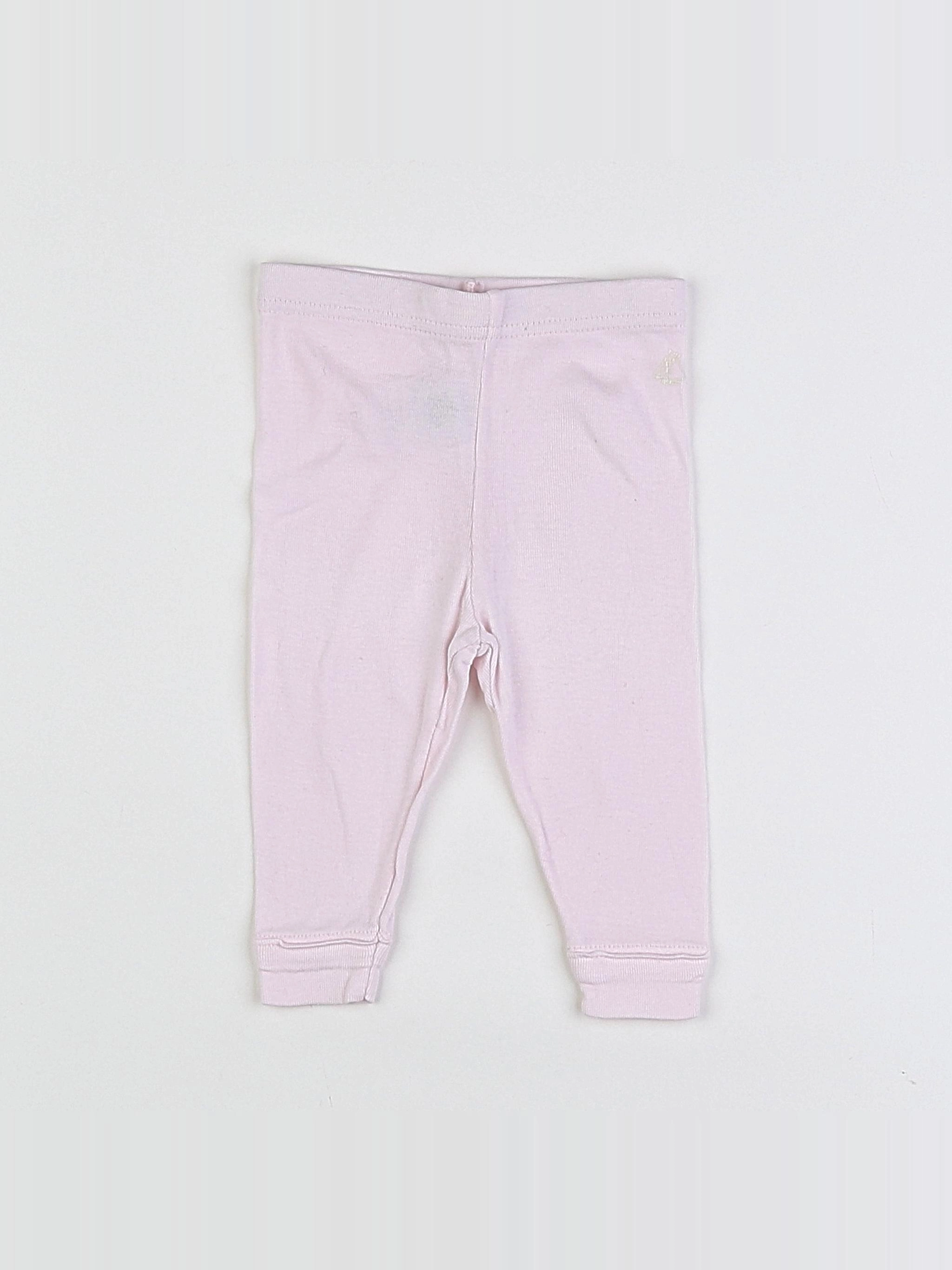Petit Bateau - legging rose - 3 mois