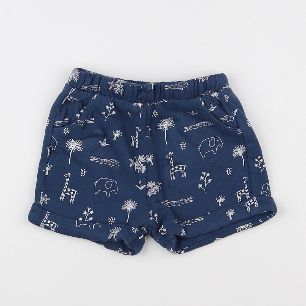 Vertbaudet - short bleu - 12 mois