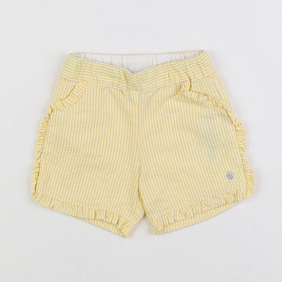 Petit Bateau - short jaune - 6 mois