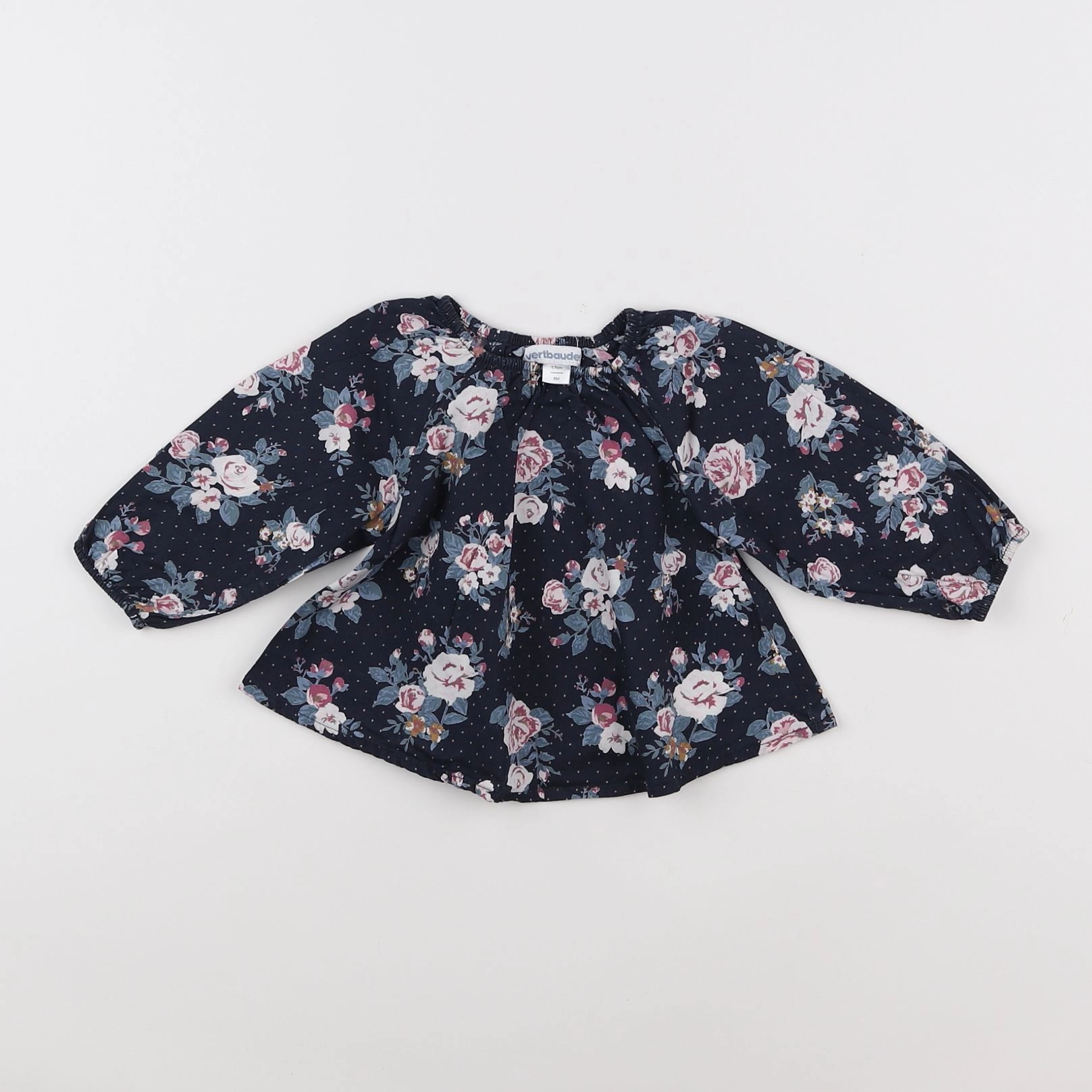 Vertbaudet - blouse bleu - 6 mois