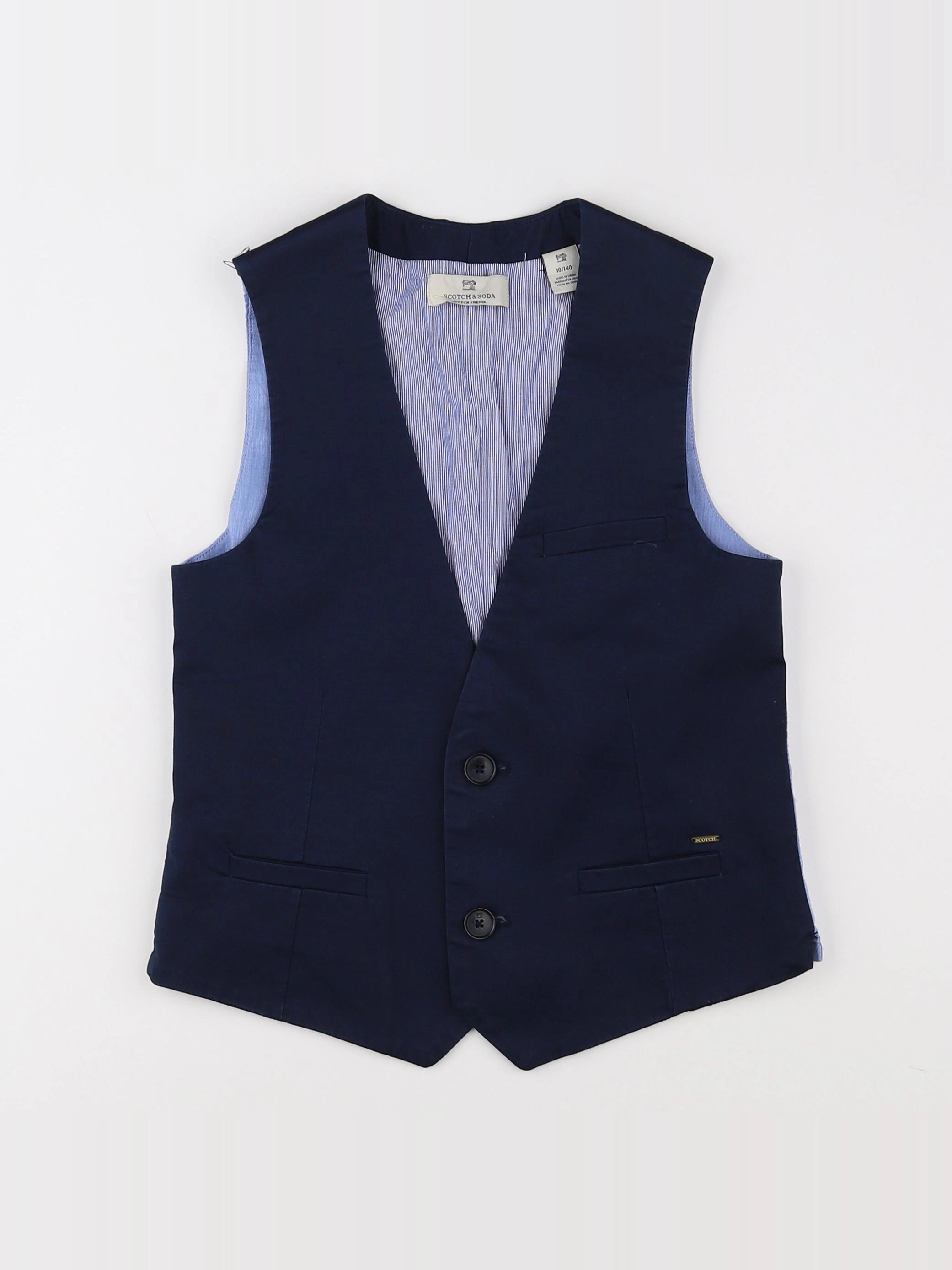 Scotch & Soda - gilet bleu - 9 ans