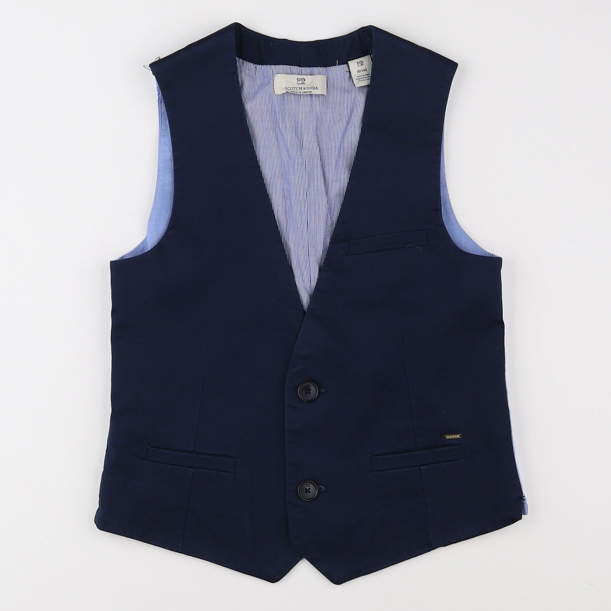 Scotch & Soda - gilet bleu - 9 ans