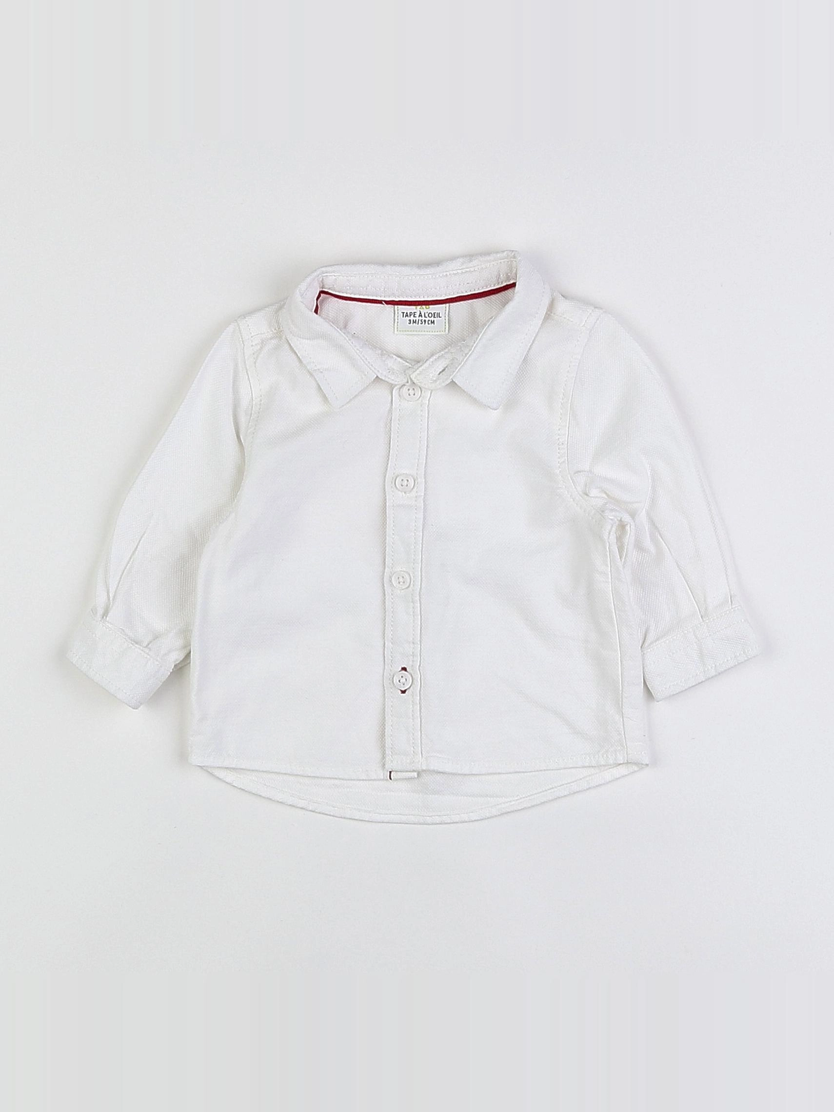 Tape à l'oeil - chemise blanc - 3 mois