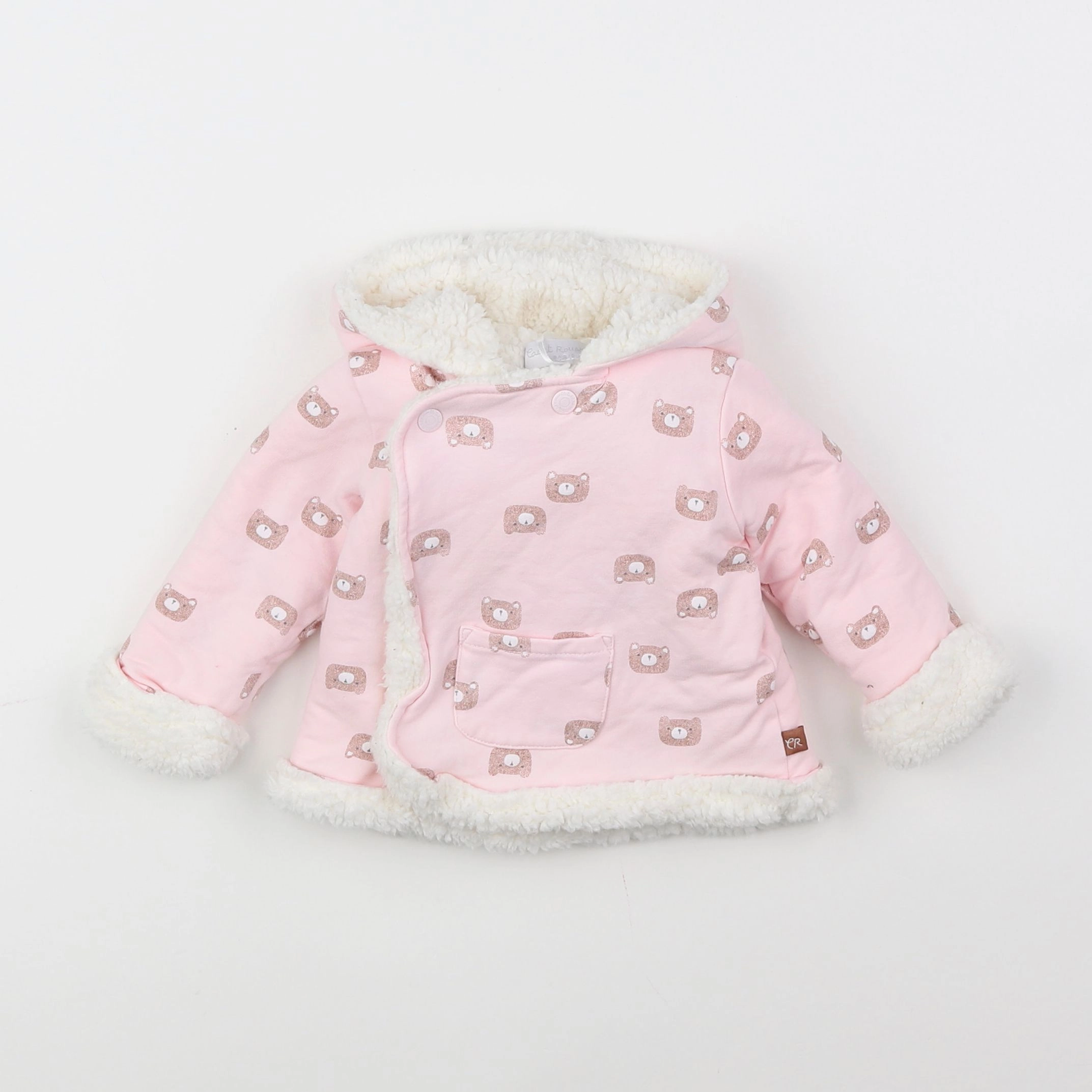 Cadet Rousselle - gilet rose - 6 mois