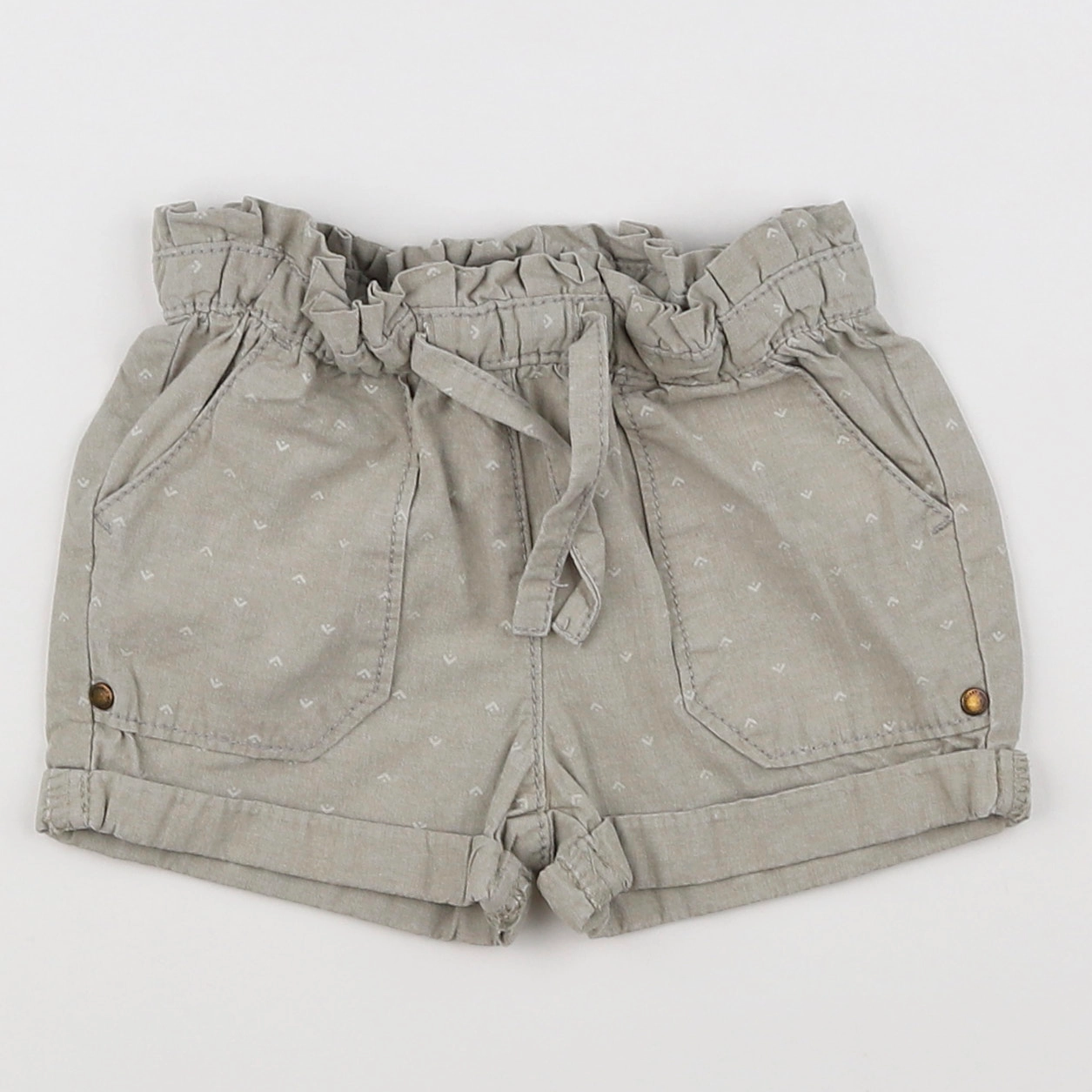Vertbaudet - short beige - 18 mois