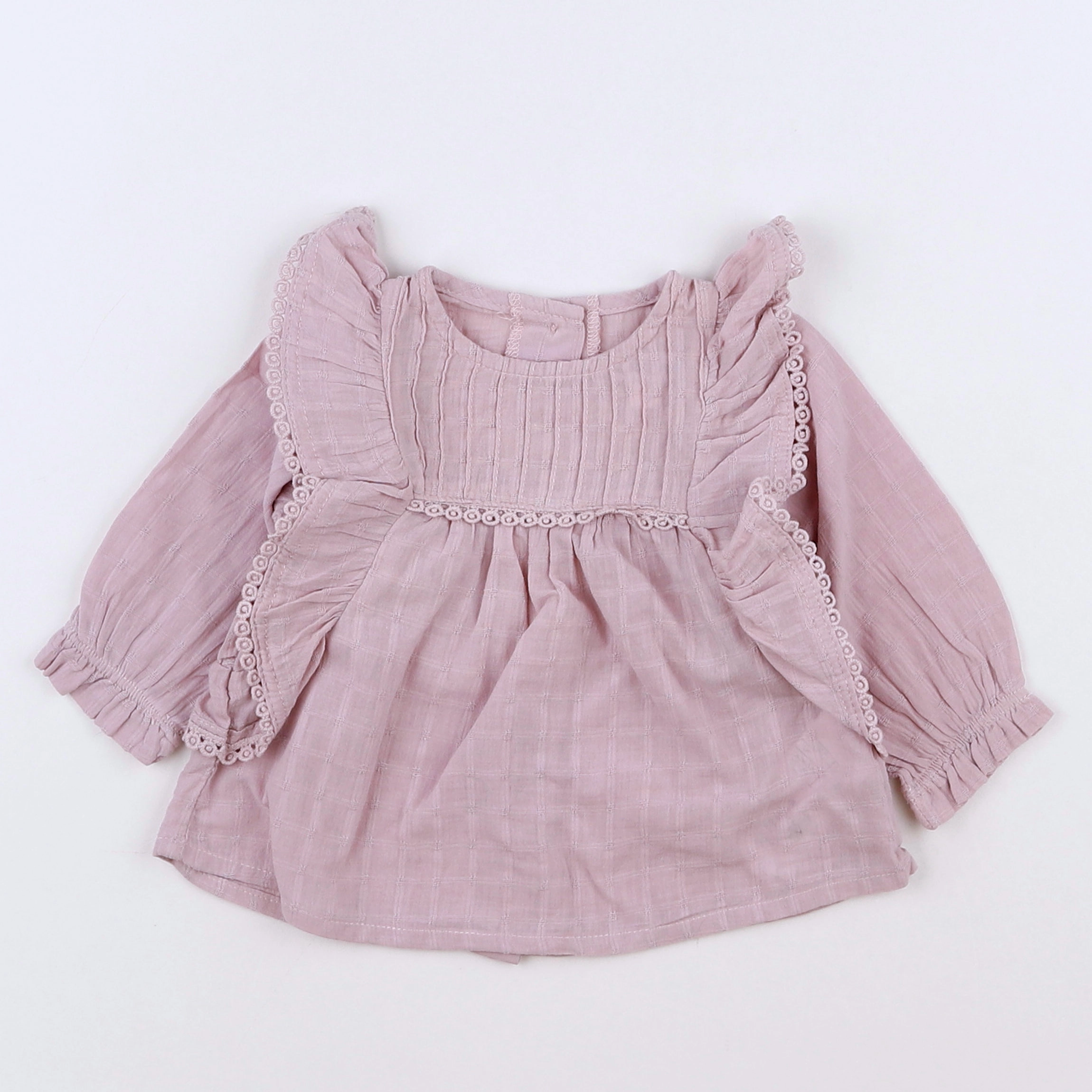 Vertbaudet - blouse rose - 3 mois