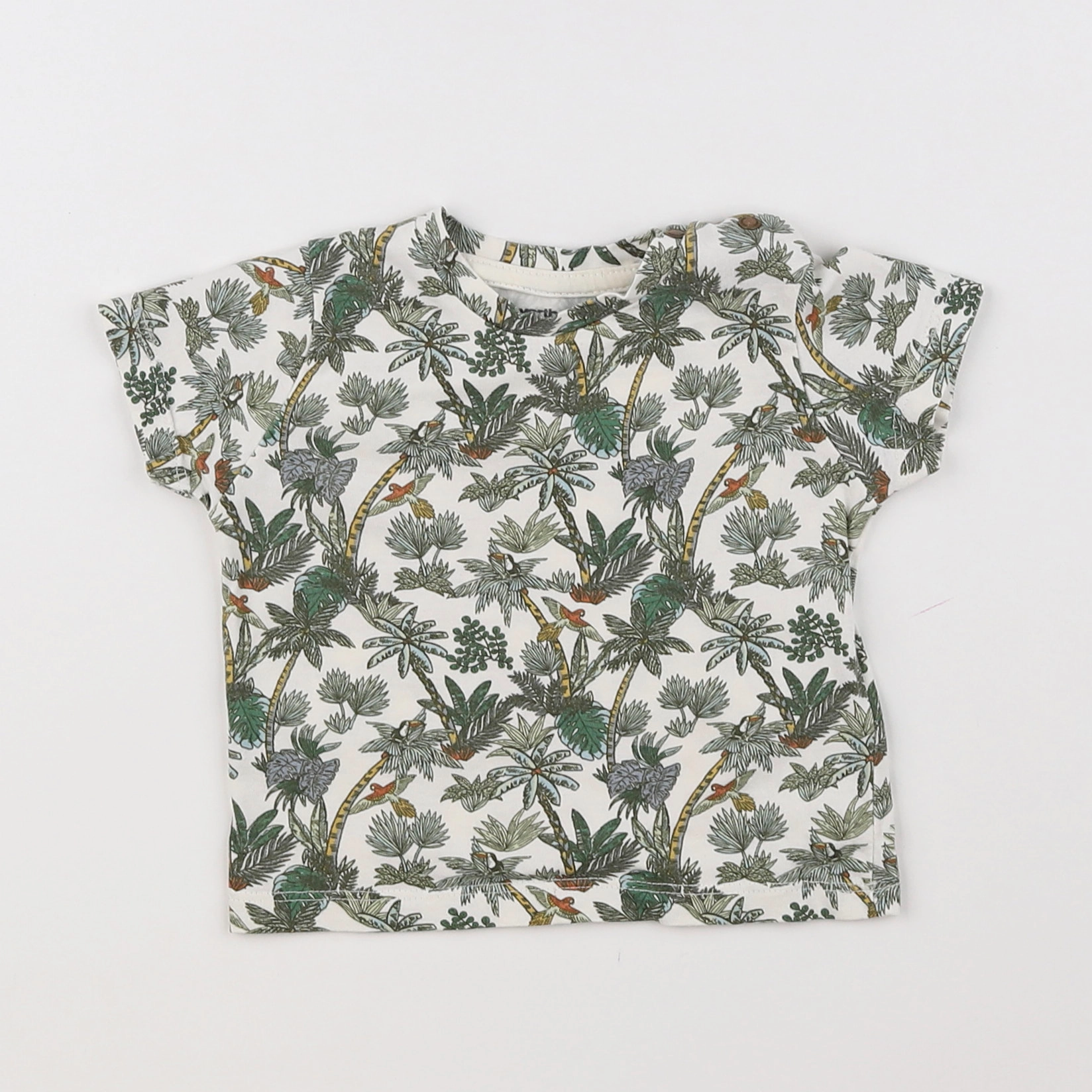 Vertbaudet - tee-shirt multicolore - 6 mois