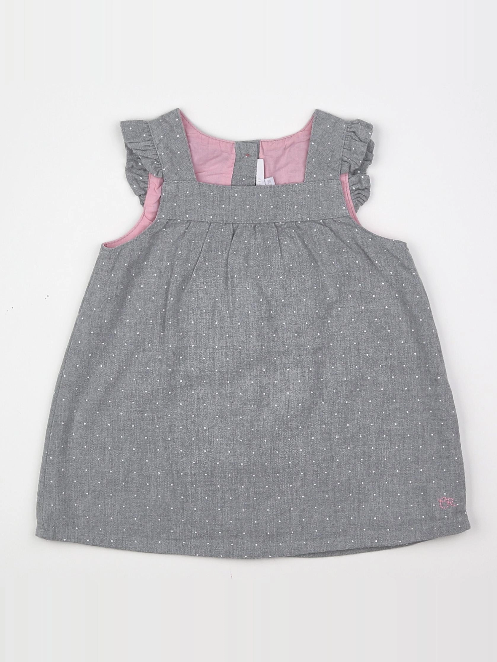 Cadet Rousselle - robe gris - 6 mois