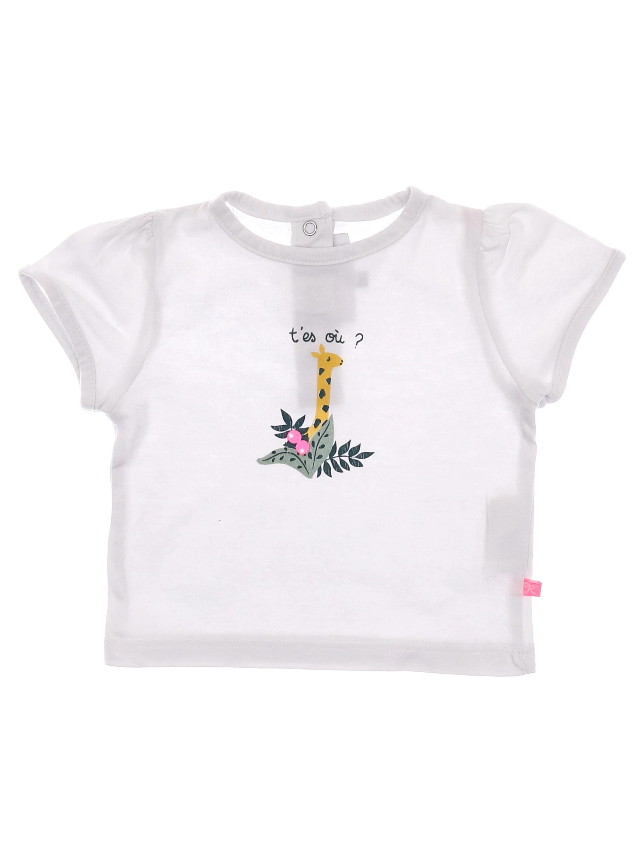 Cadet Rousselle - tee-shirt blanc - 3 mois