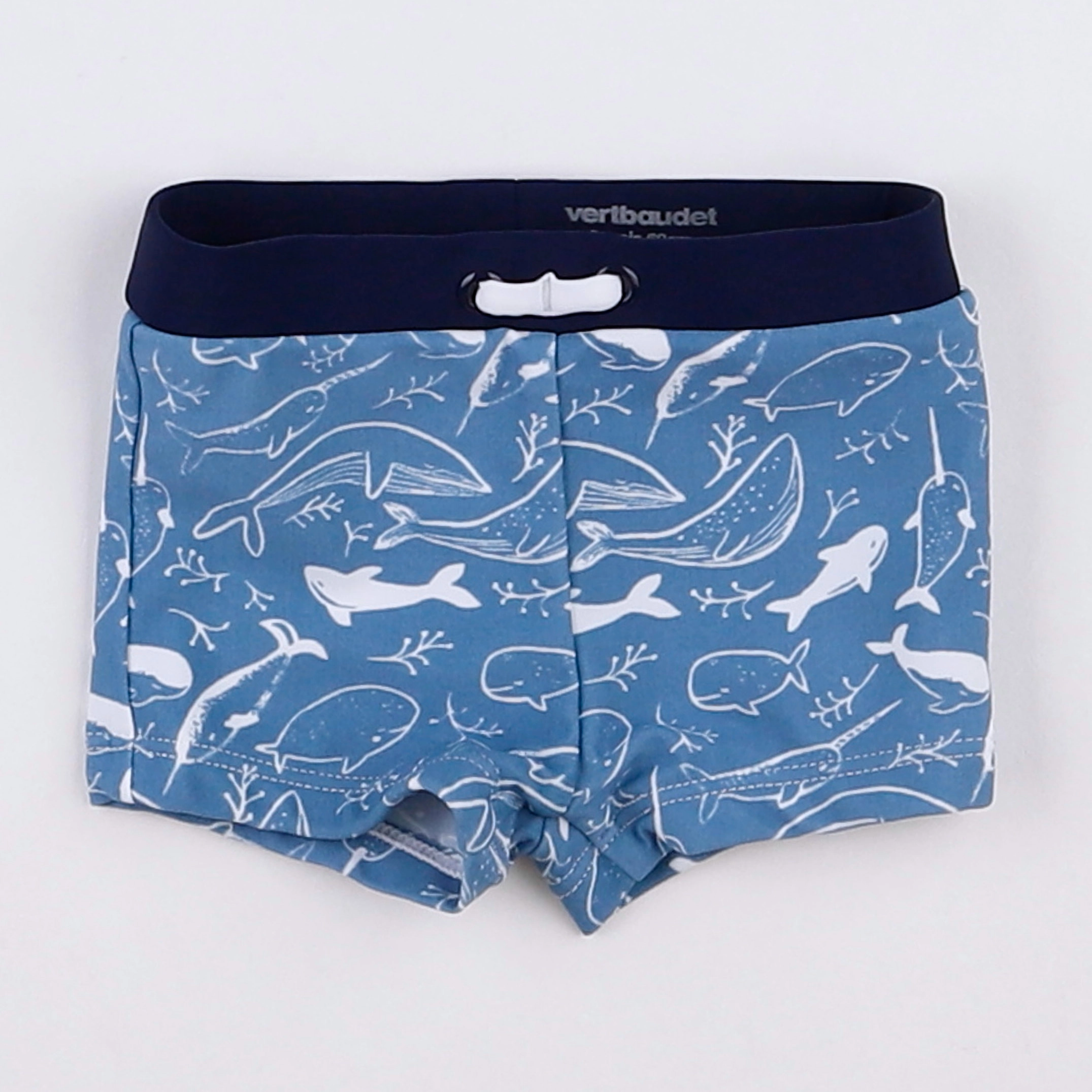 Vertbaudet - maillot de bain bleu - 3 mois