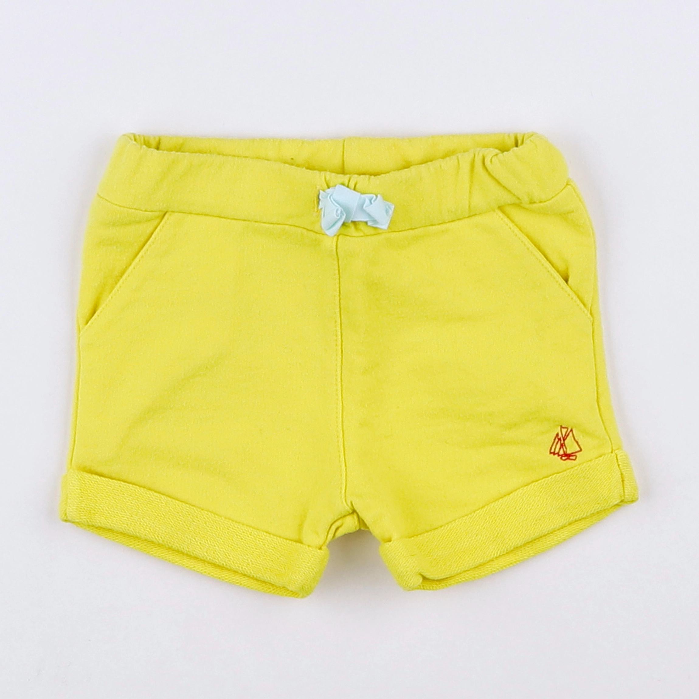 Petit Bateau - short jaune - 3 mois
