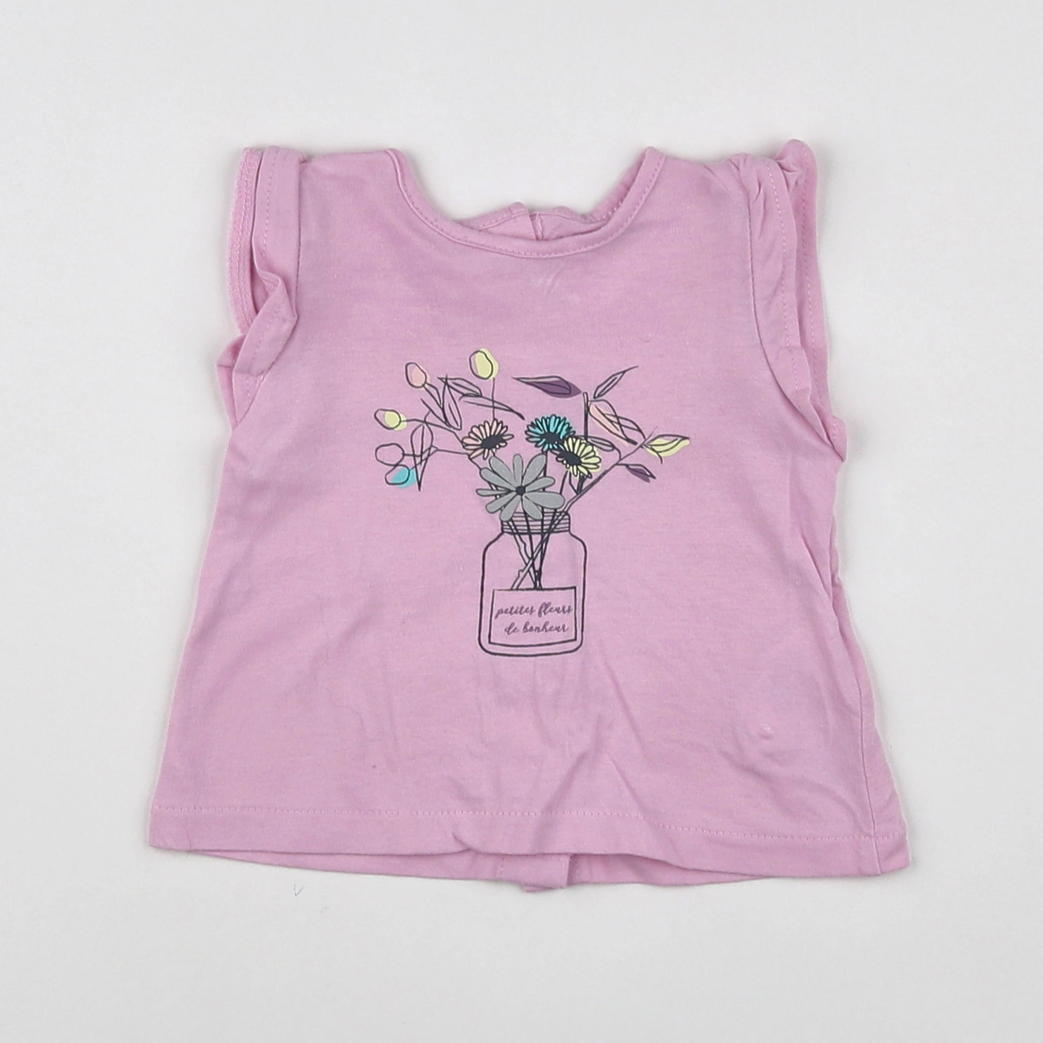 Vertbaudet - tee-shirt violet - 3 mois