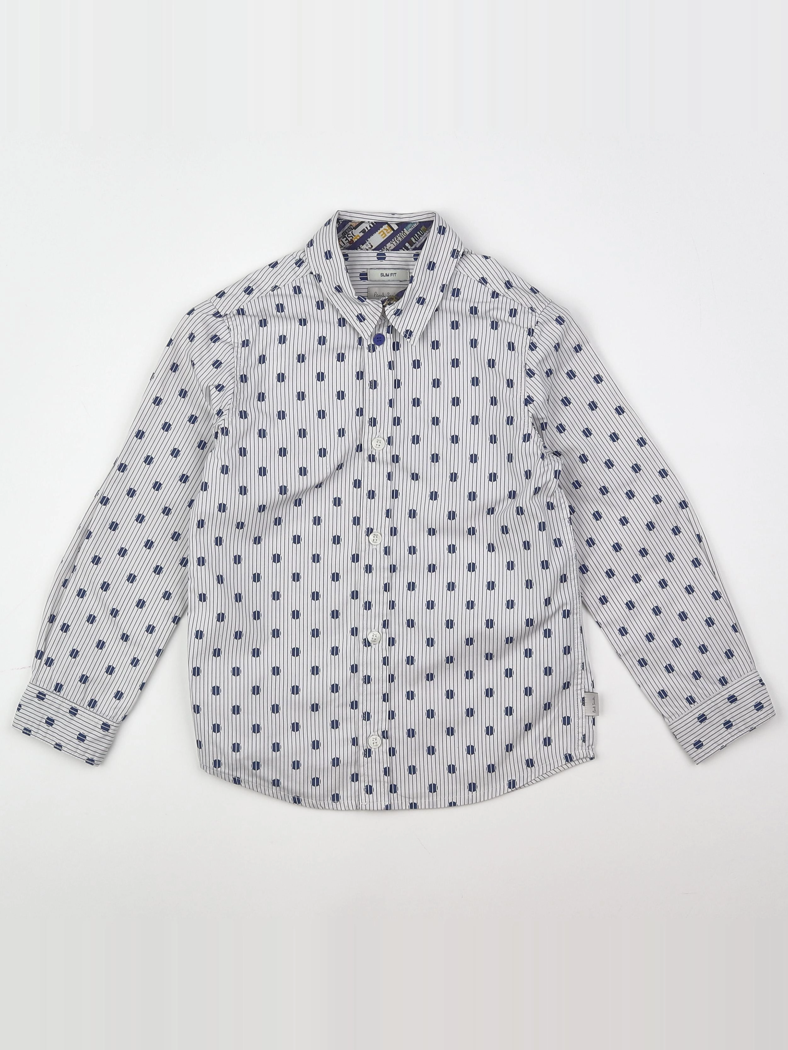 Paul Smith - chemise blanc, bleu - 5 ans