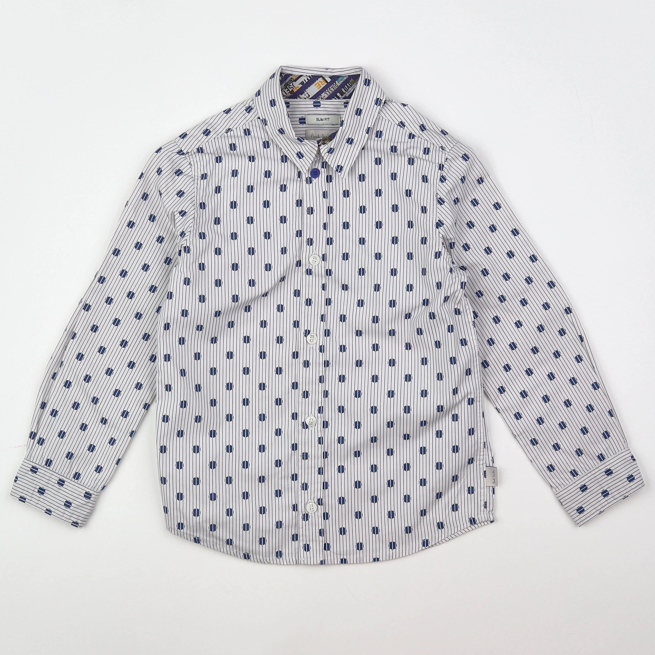 Paul Smith - chemise blanc, bleu - 5 ans