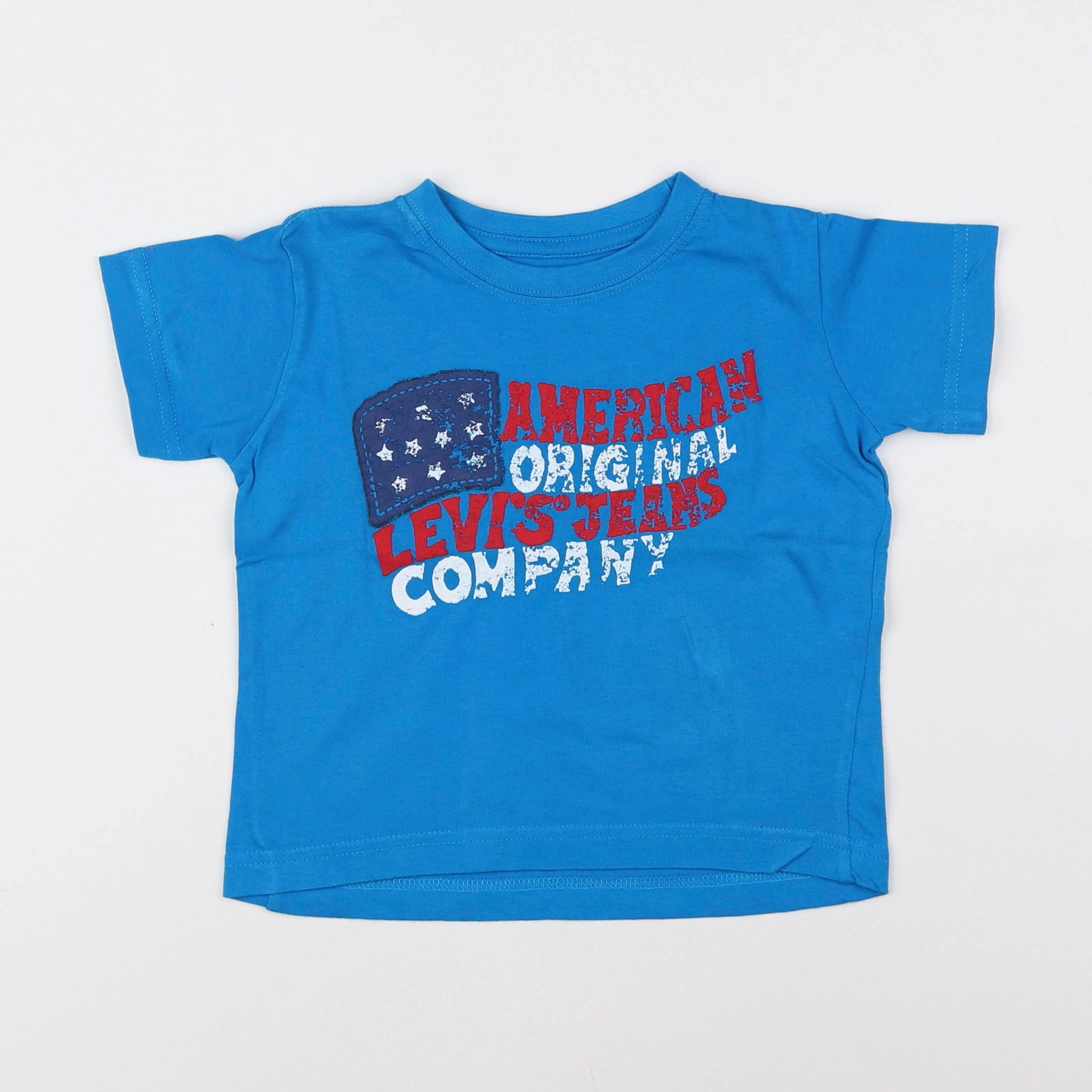 Levi's - tee-shirt bleu, rouge - 2 ans