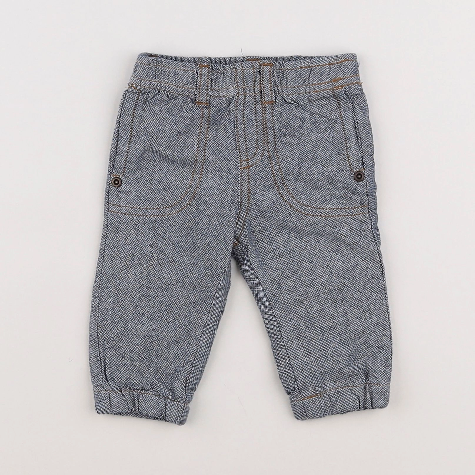 Vertbaudet - pantalon bleu - 3 mois