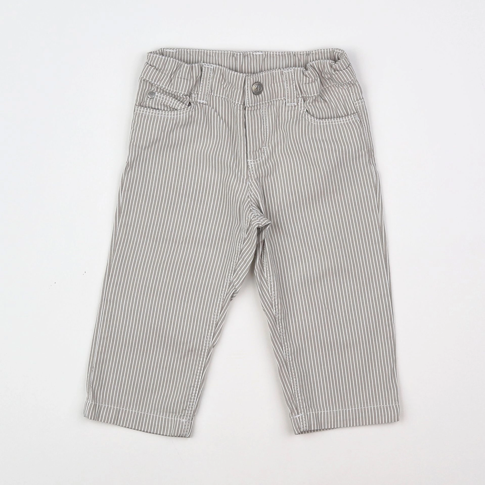 Petit Bateau - pantalon blanc, beige - 12 mois