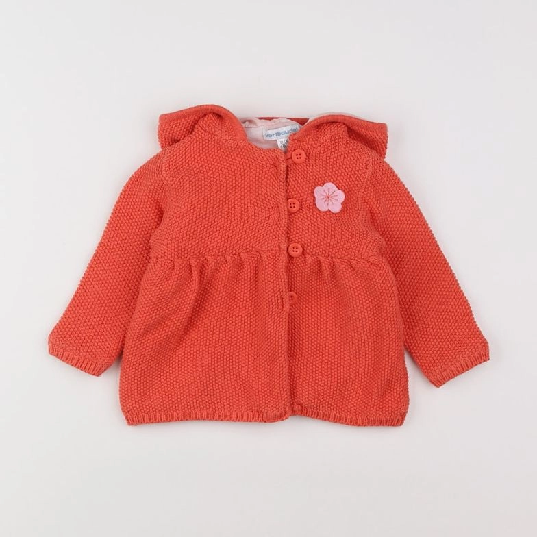 Vertbaudet - veste rose - 9 mois