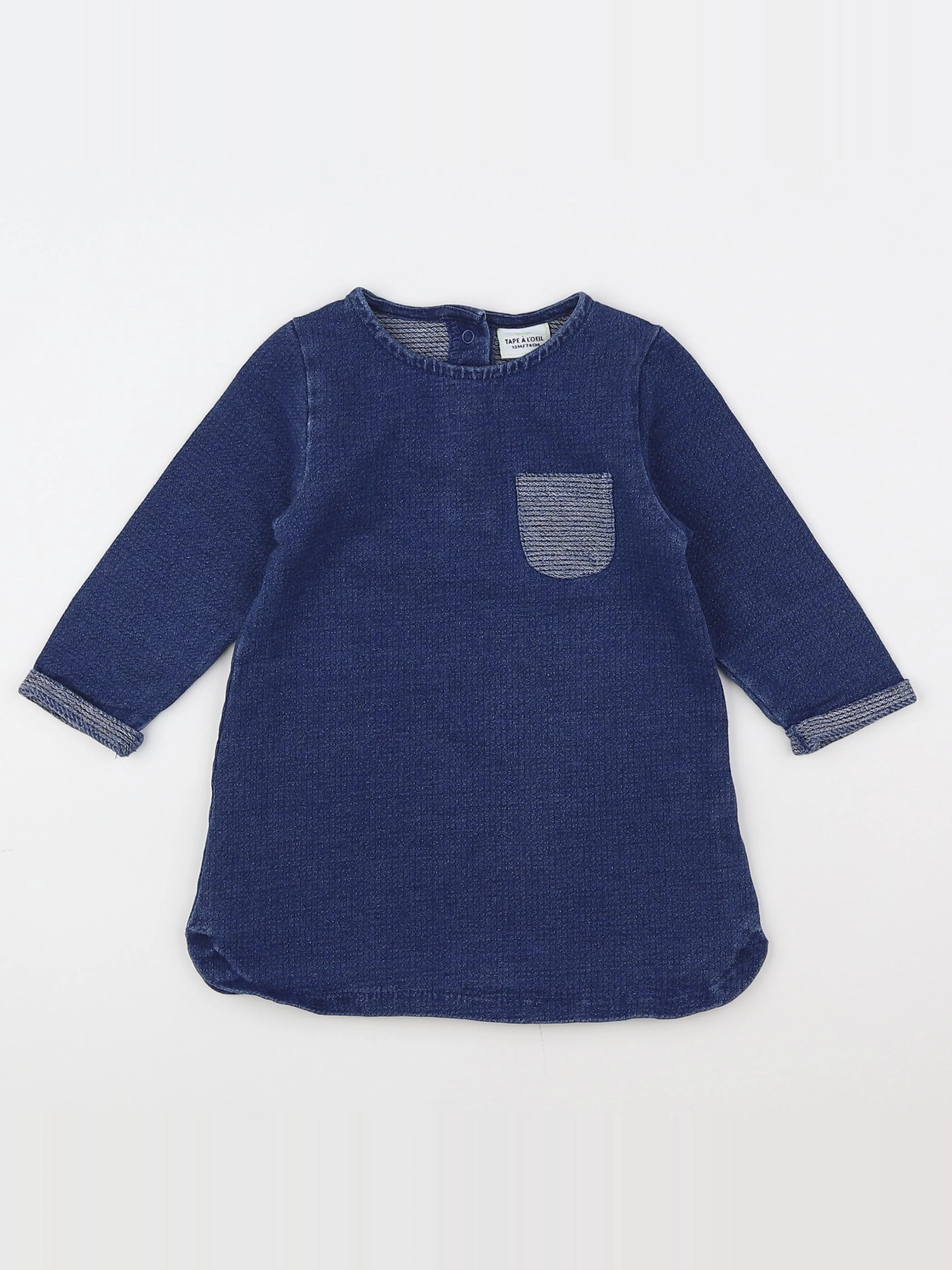 Tape à l'oeil - robe bleu - 12 mois