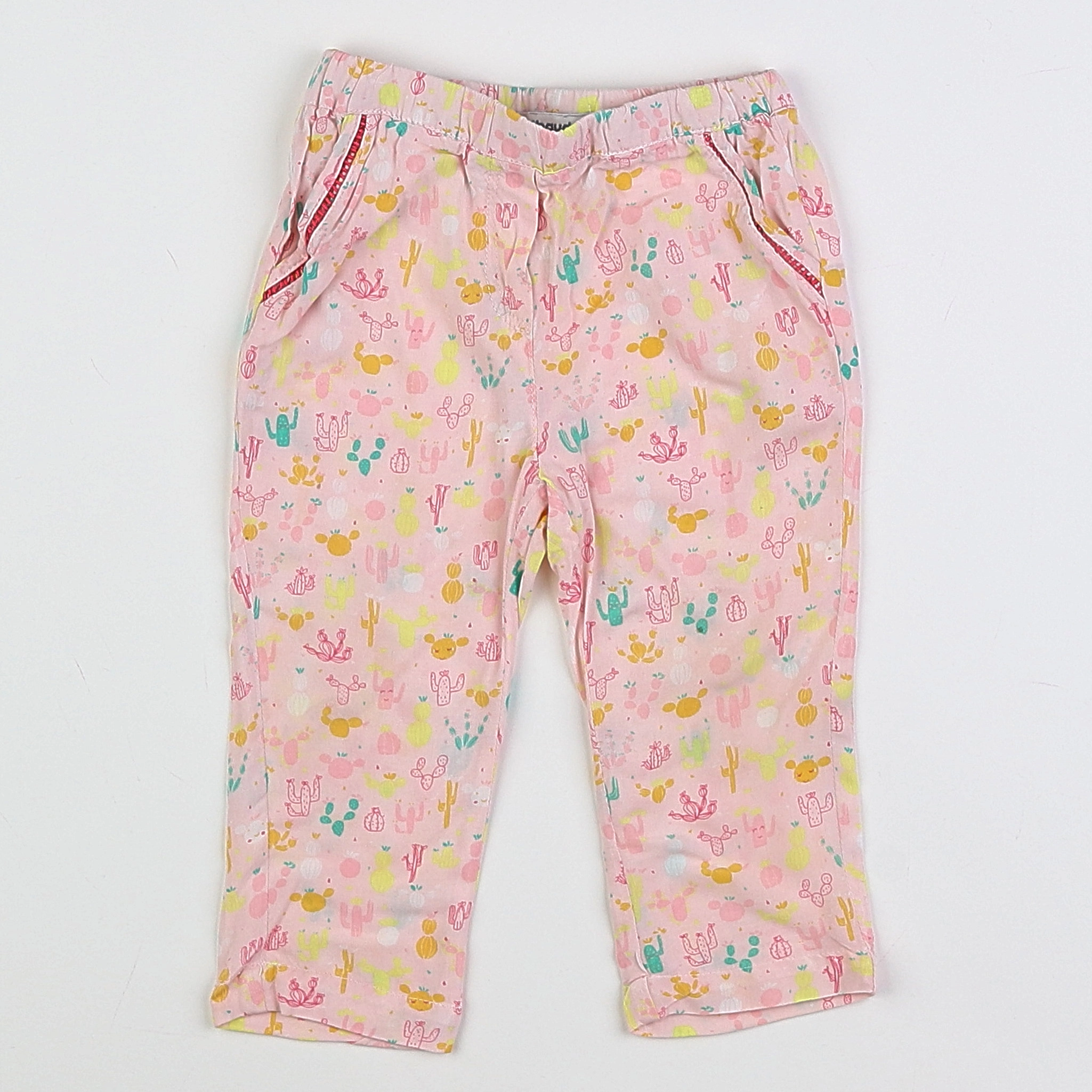 Vertbaudet - pantalon rose - 12 mois