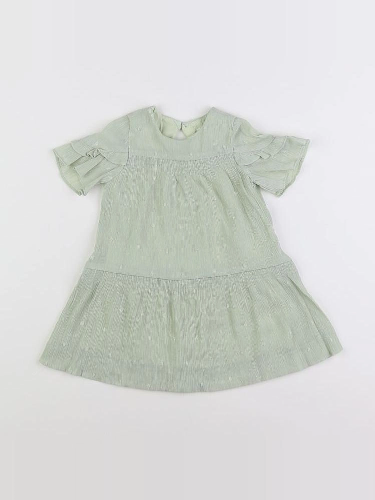 Zara - robe vert - 12/18 mois