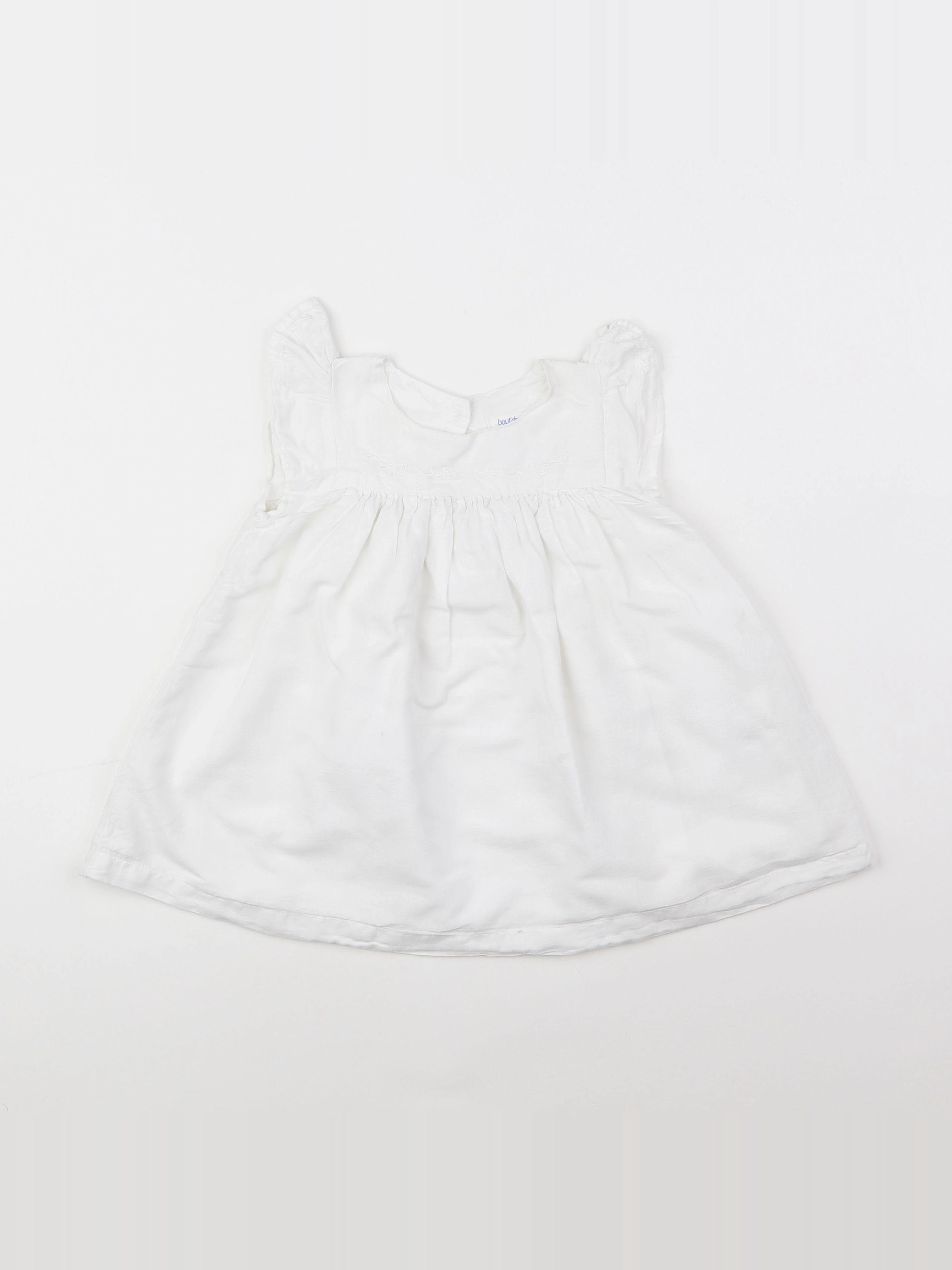 Boutchou - robe blanc - 12 mois