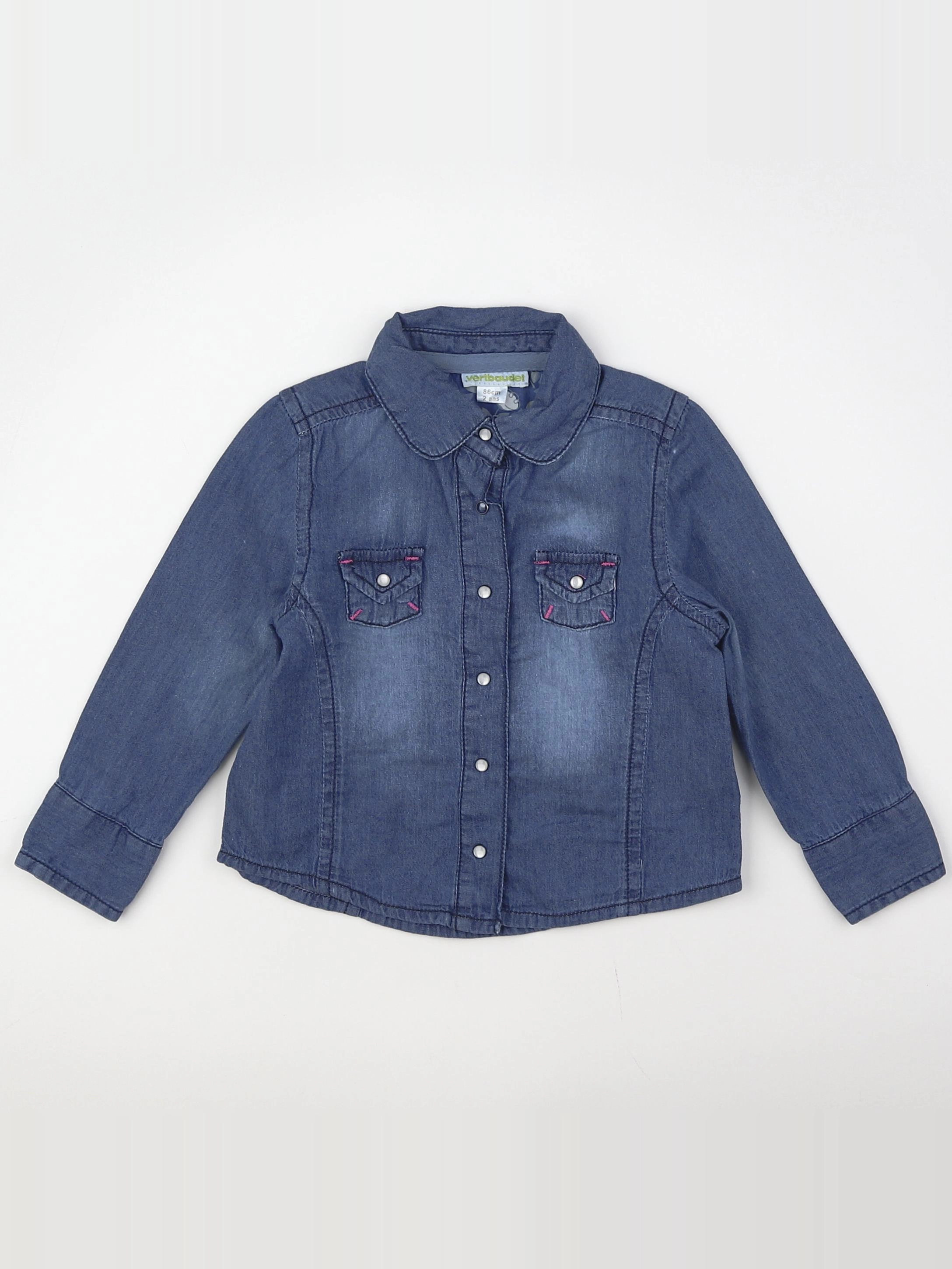 Vertbaudet - chemise bleu - 2 ans