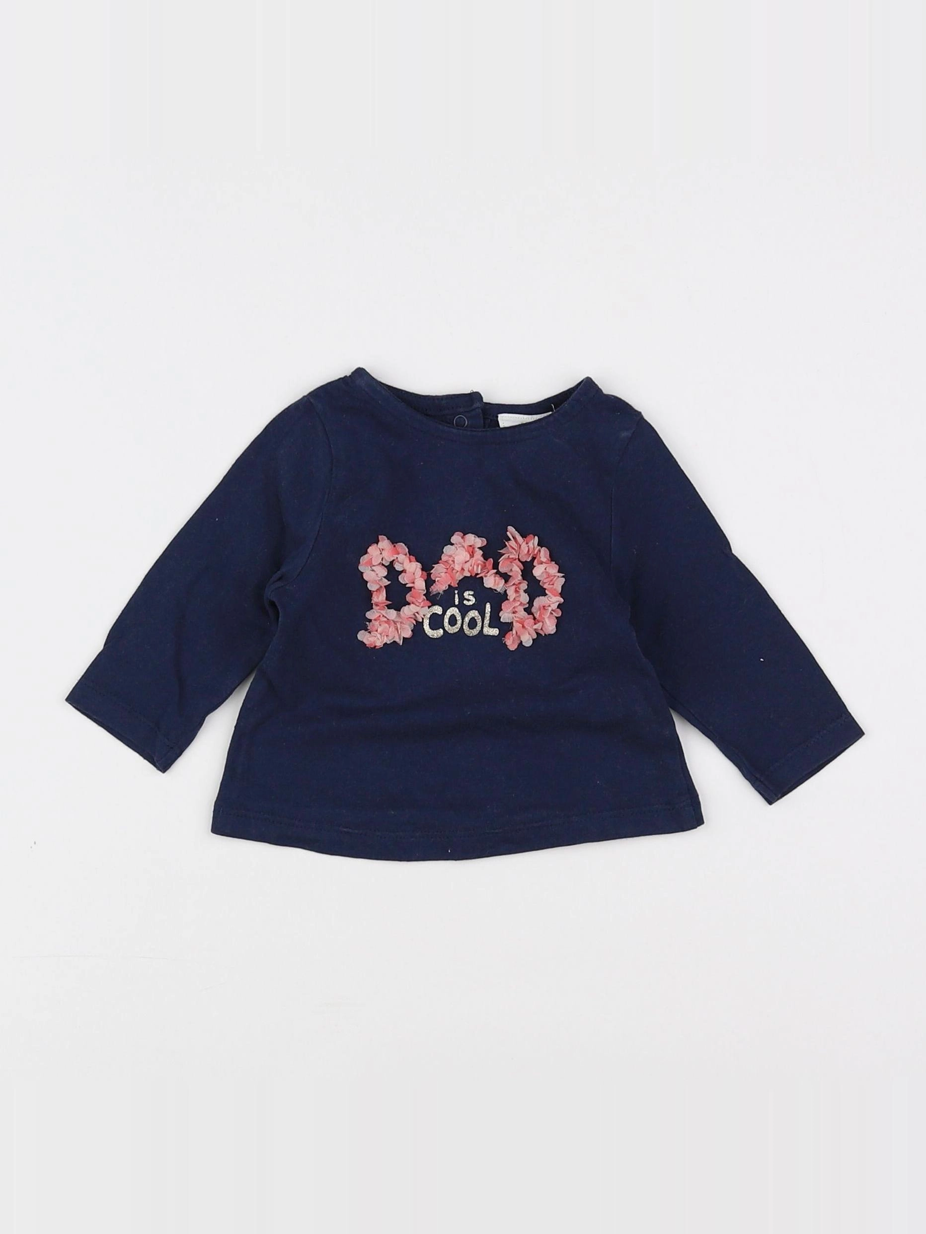 Tape à l'oeil - tee-shirt bleu - 3 mois