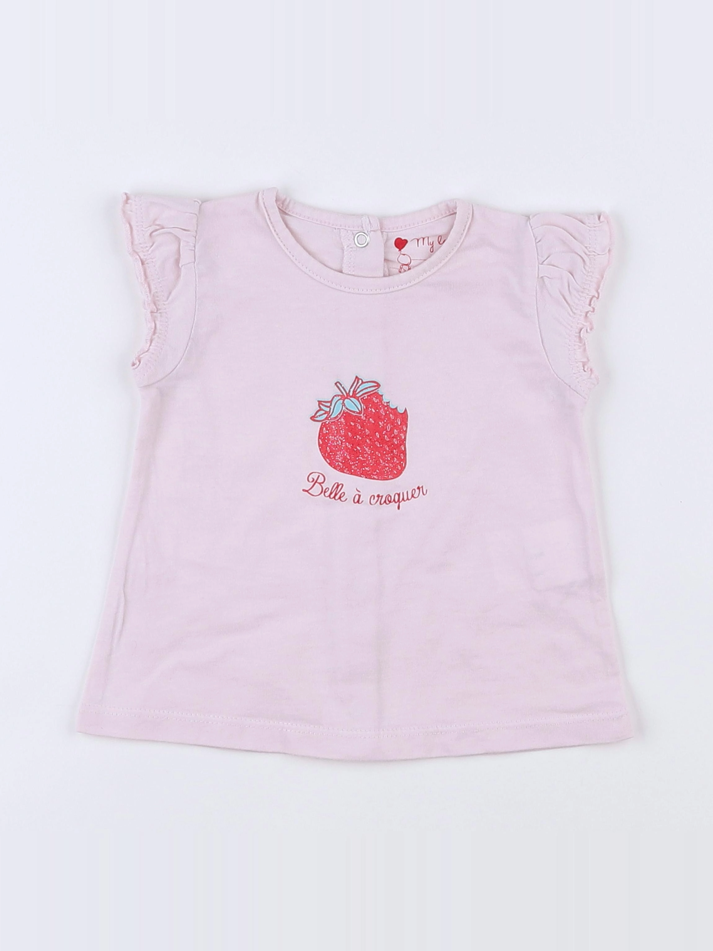 Tape à l'oeil - tee-shirt rose - 6 mois